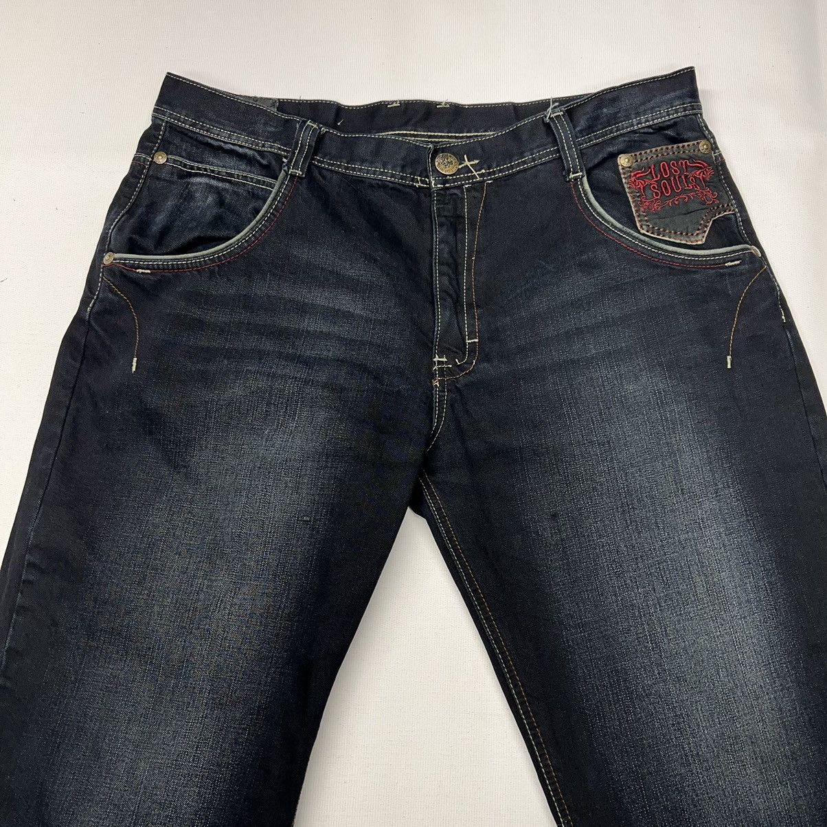 Imperious × Vintage Imperious Delf Jeans Black Denim Lost Souls Pocket Y2K Size US 38 / EU 54 - 5 Thumbnail