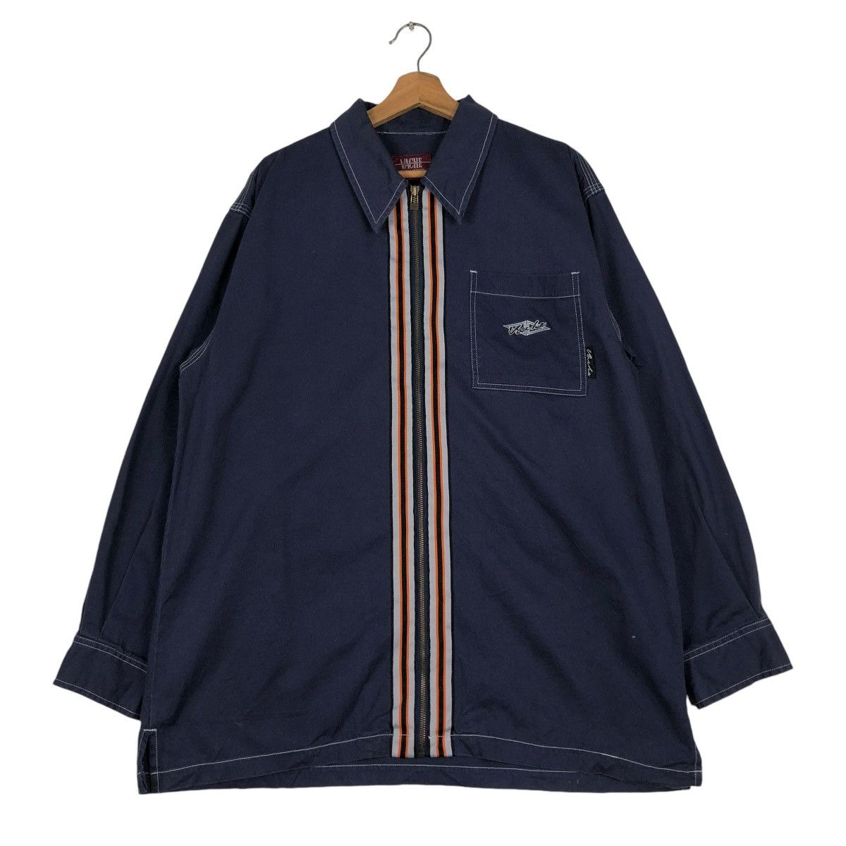 Japanese Brand 🔥VINTAGE ZIPPER JACKET SKATE STREETWEAR VACHE ISSEY MIYAKE Size US L / EU 52-54 / 3 - 1 Thumbnail