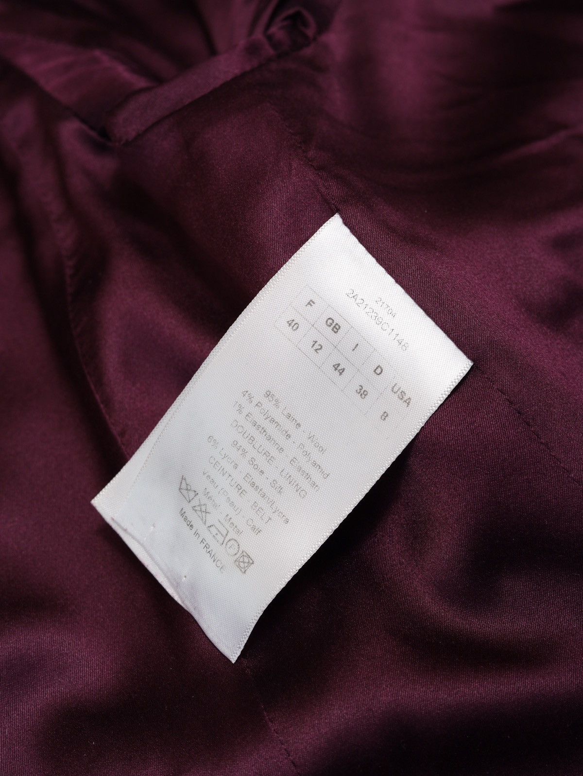 Christian Dior Monsieur Christian Dior Evening Jacket Purple Wool Blazer Vintage Size M / US 6-8 / IT 42-44 - 17 Thumbnail