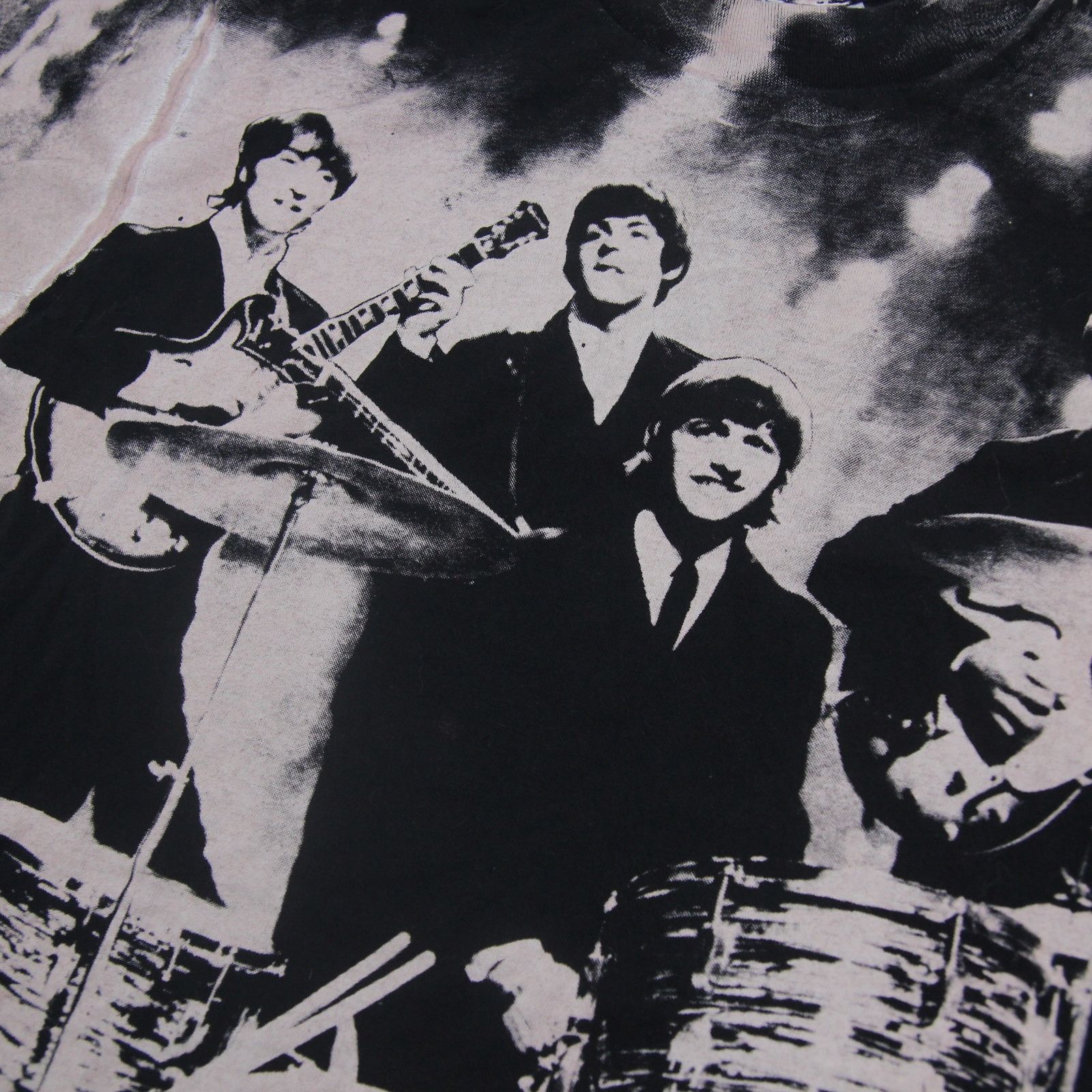 Band Tees × Vintage Vintage The Beatles Allover Print Graphic T Shirt Size US L / EU 52-54 / 3 - 4 Thumbnail