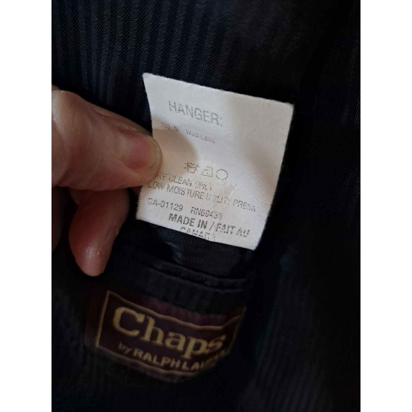 Chaps Chaps Black 3 Button Blazer 100% Wool Size 42R Size 42R - 7 Thumbnail
