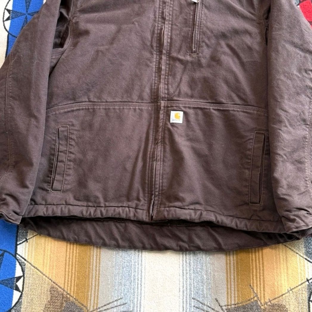 Carhartt Carhartt Jacket Women's XL Full Swing Sherpa Lined Caldwell 102248 Brown Workwear Outdoor Size XL / US 12-14 / IT 48-50 - 7 Thumbnail