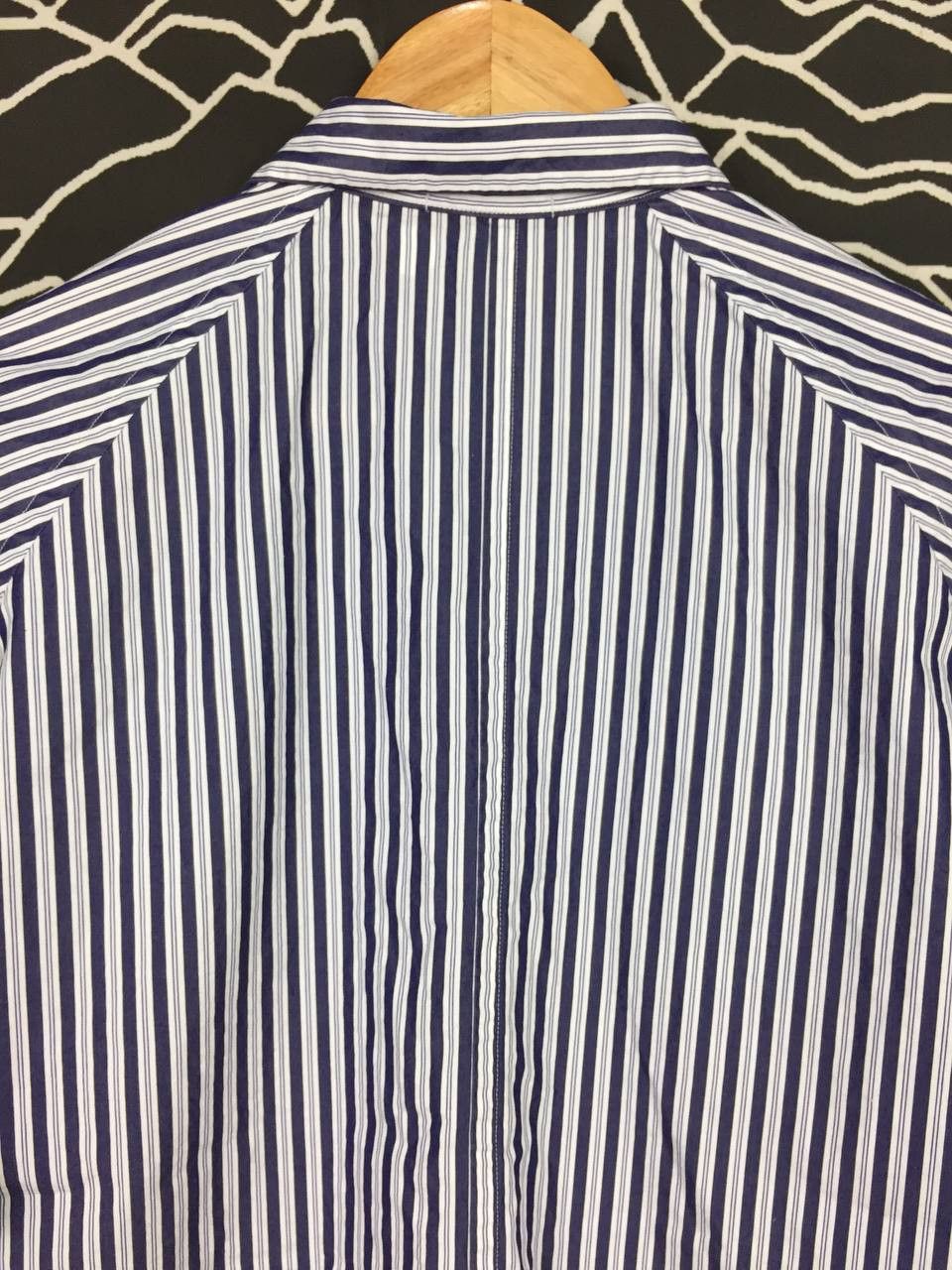 Jil Sander × Uniqlo J+ Jil Sander Uniqlo Striped Oversized Short Sleeve Shirt Size US M / EU 48-50 / 2 - 7 Thumbnail