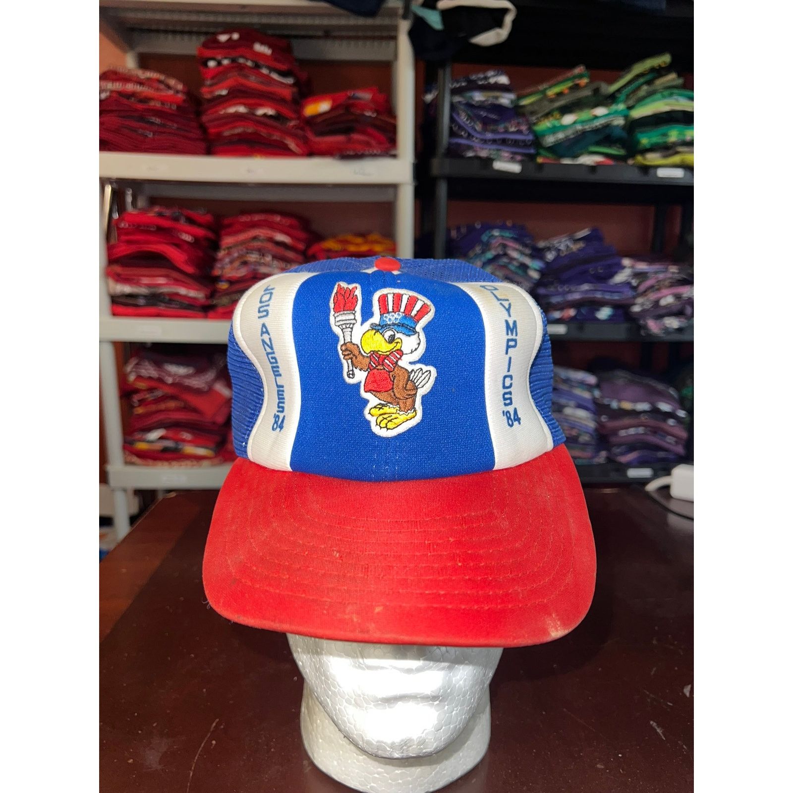 Vintage Vintage Los Angeles Olympics Snapback Trucker Hat Cap VTG Size ONE SIZE - 1 Thumbnail