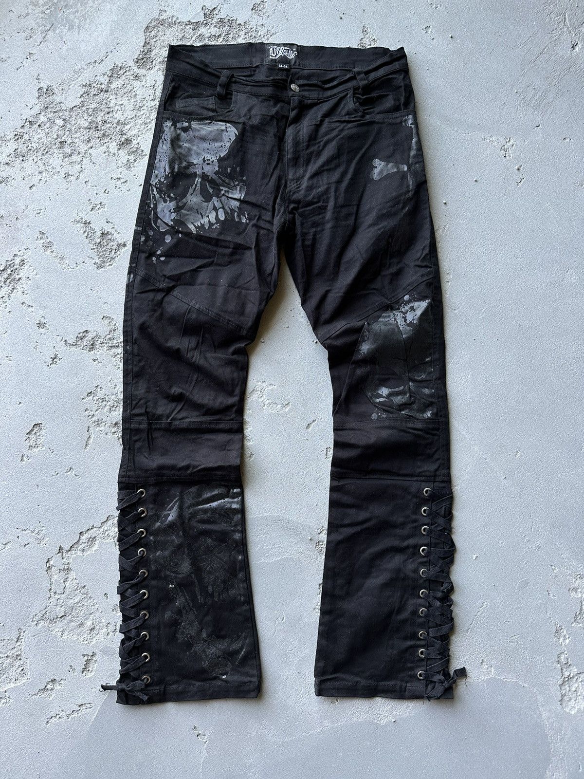 Vixxsin Cargo Slim Punk Pant Black Slim Stretch