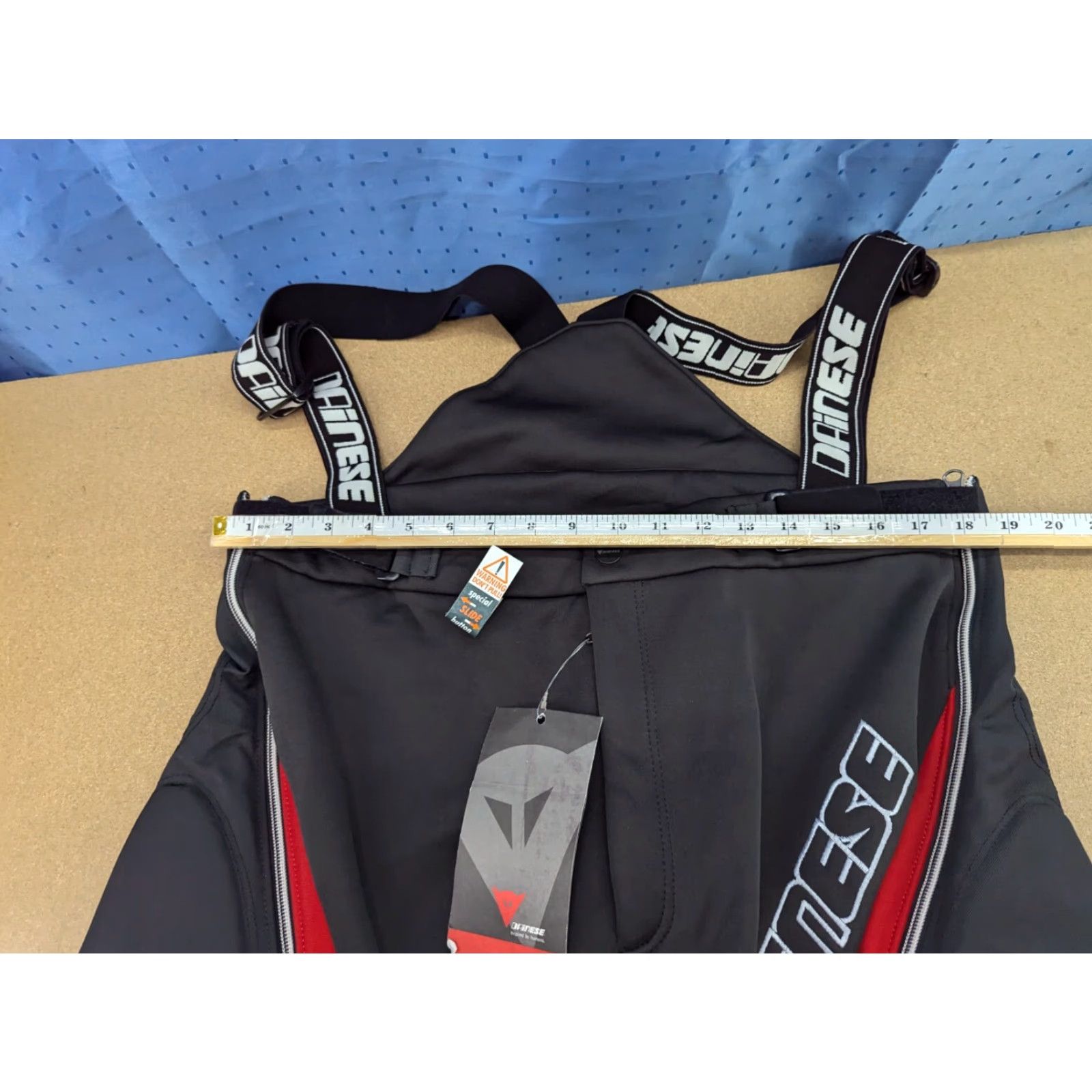 Dainese Dainese Ski Shorts Mens XL Suspenders Outdoor Winter Side Leg Protection Athletic Black Polyester Quick Dry N/A Size US 36 / EU 52 - 4 Thumbnail