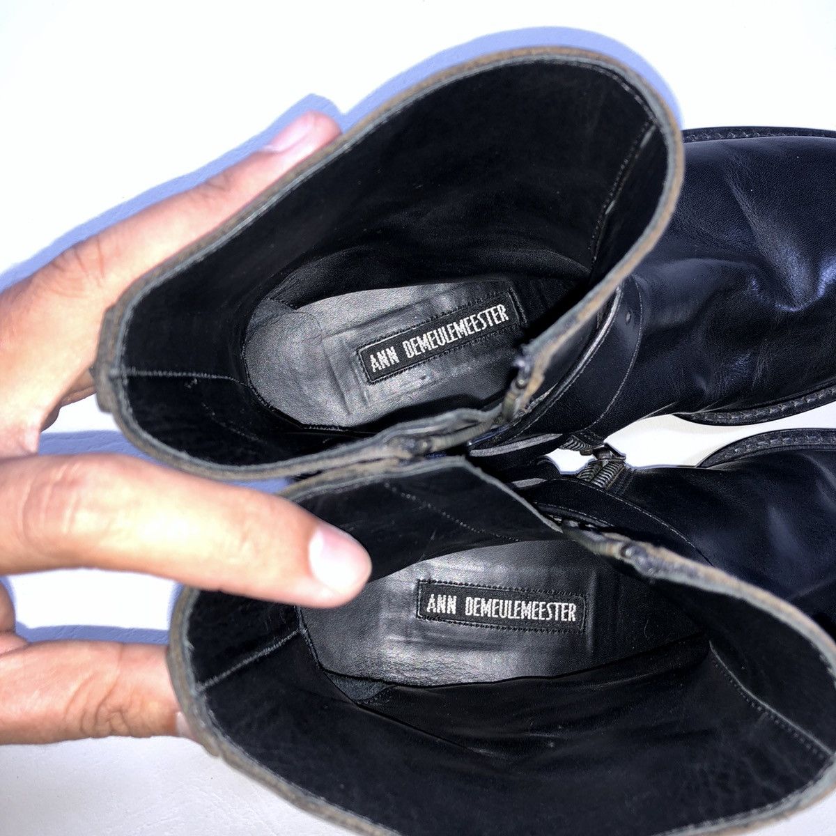 Ann Demeulemeester Ann Demeulemeester Leather Boots Size US 6 / IT 36 - 8 Thumbnail