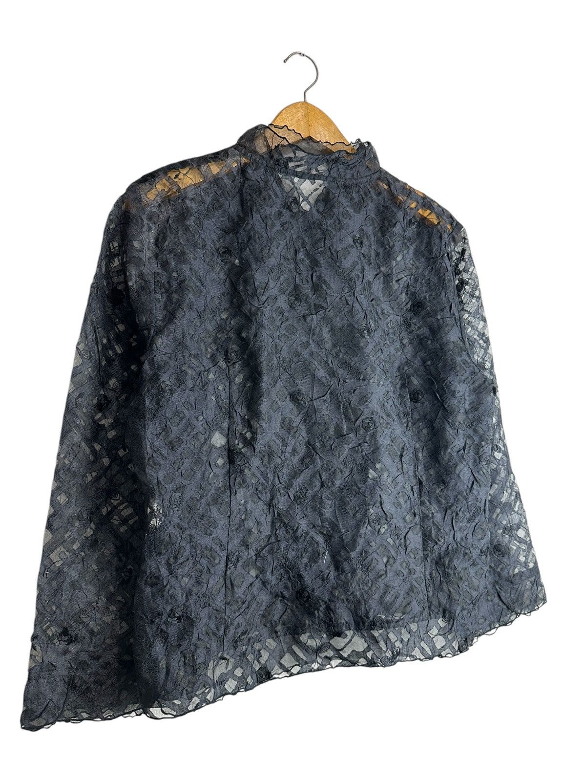 Beauty Beast RARE ROSASE CLUB TRANSPARENT SHIRT ISSEY MIYAKE YOHJI STYLE Size US M / EU 48-50 / 2 - 10 Thumbnail
