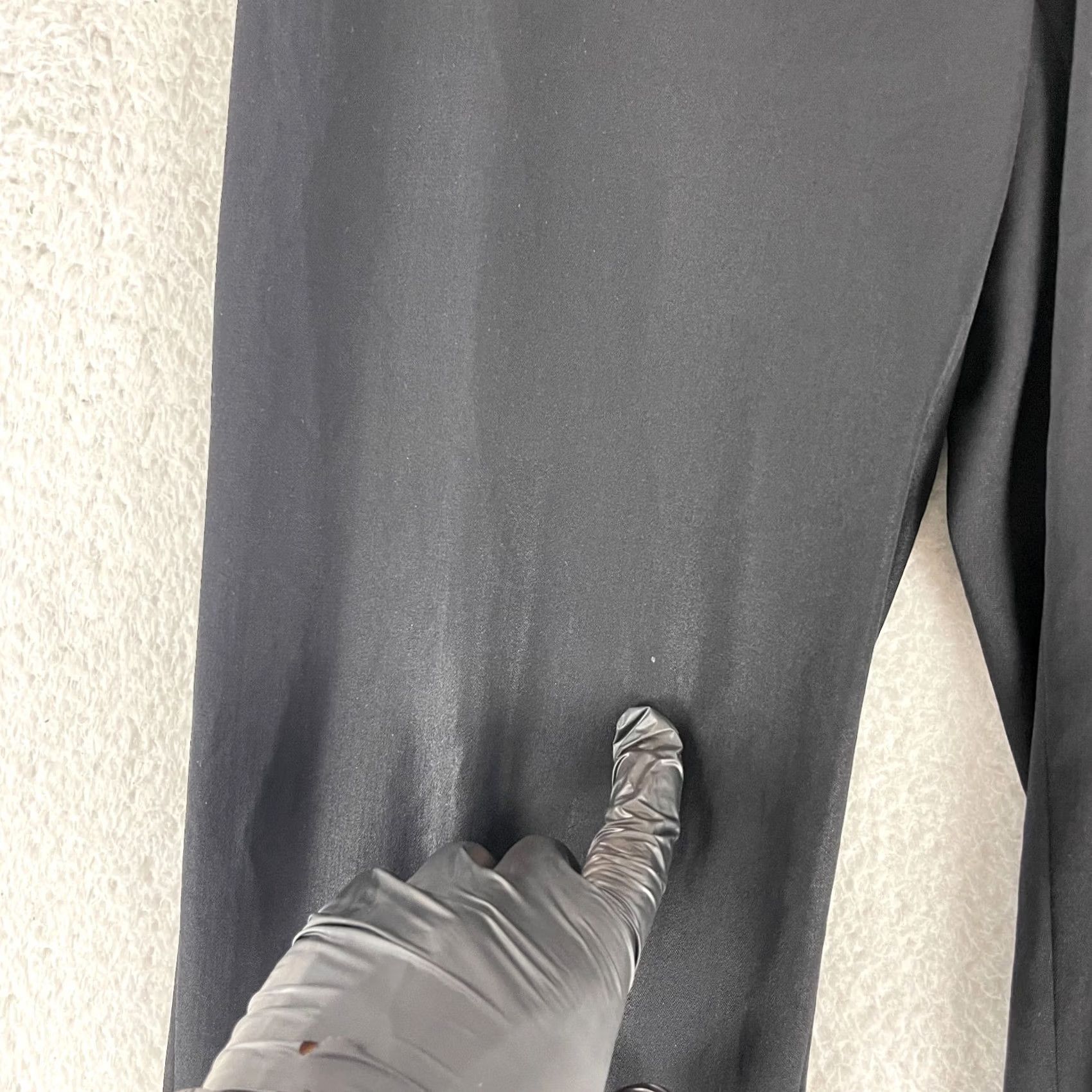 St. John St. John Dress Pants Womens Size 8 Black Straight Leg Wool Mid-Rise Side Zipper Size 30" / US 8 / IT 44 - 4 Thumbnail