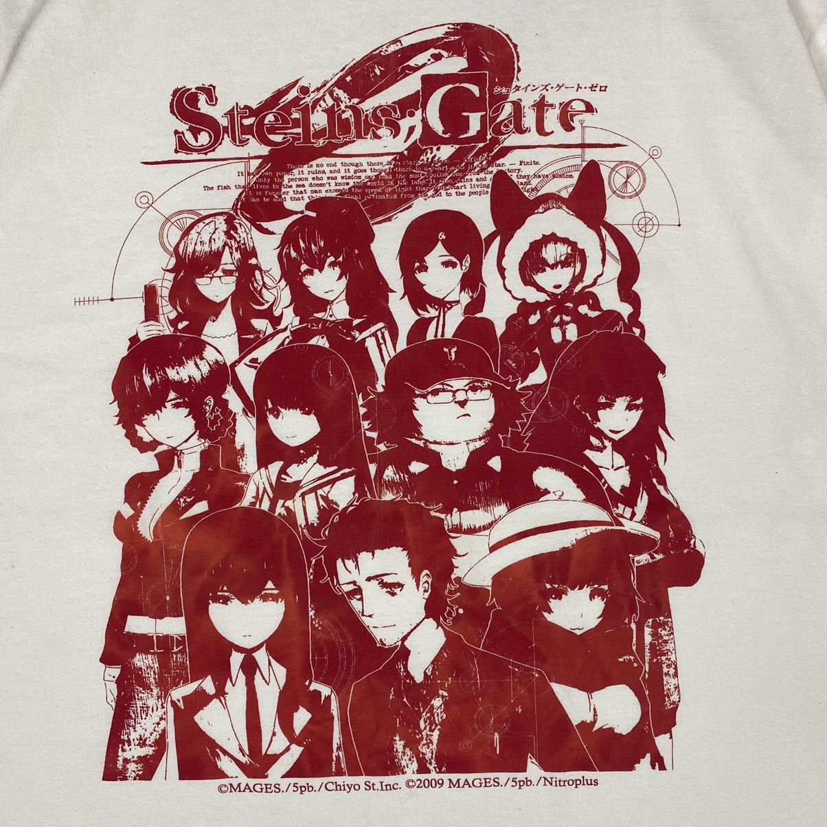 Anime × Japanese Brand STEINS GATE ANIME TEE Size US M / EU 48-50 / 2 - 3 Thumbnail