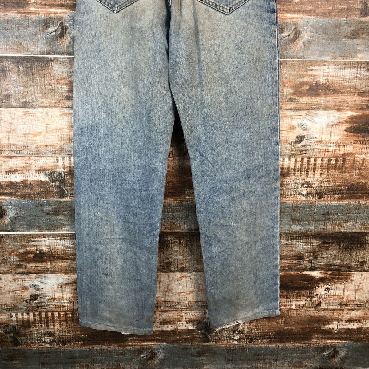 Japanese Brand DL BobSon Vintage faded ripped Blue Denim Pants #C207 Size US 30 / EU 46 - 14 Thumbnail