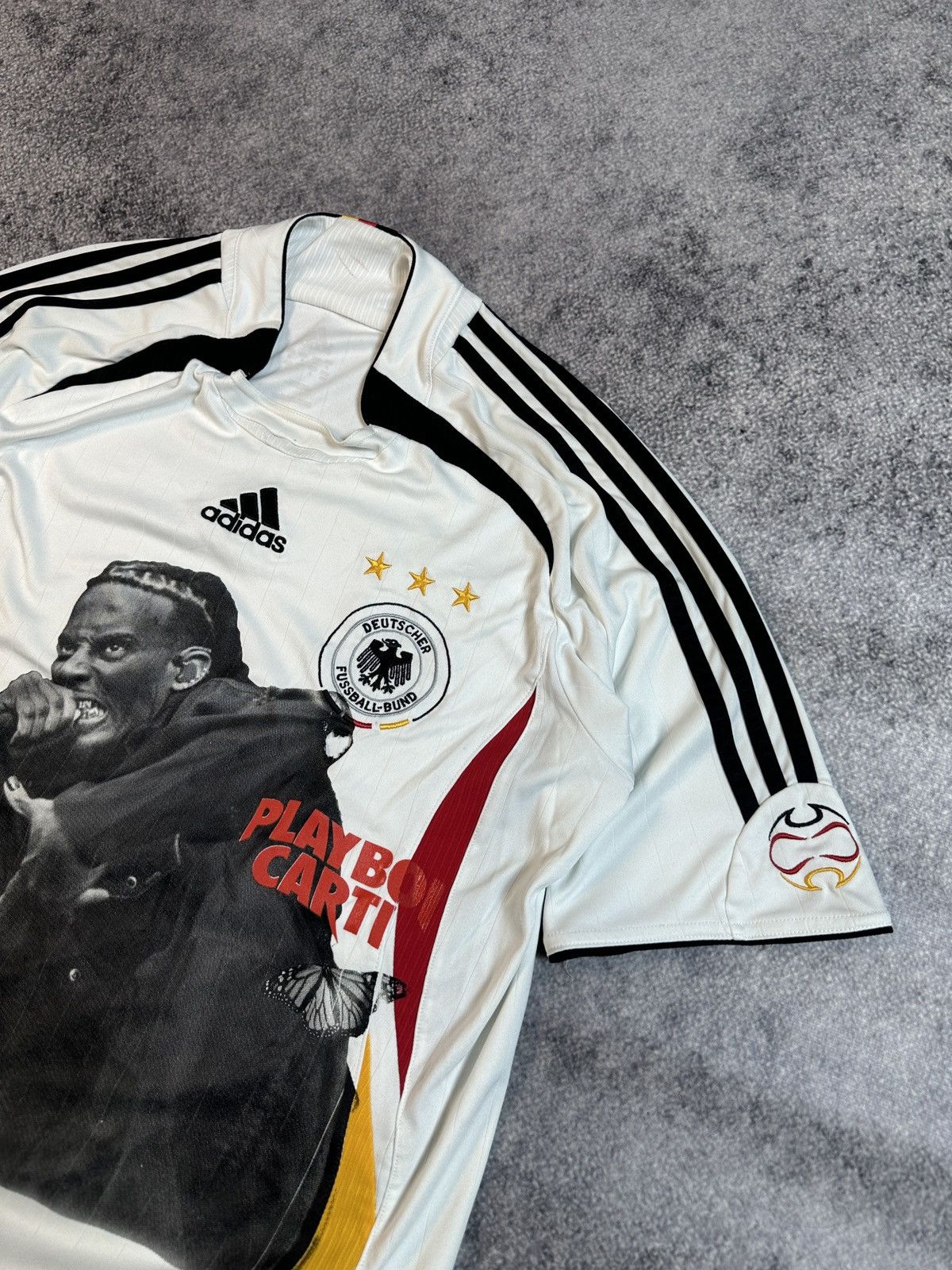 Adidas Vintage Adidas Germany 06/07 Playboi Carti Soccer Jersey M Size US M / EU 48-50 / 2 - 4 Thumbnail