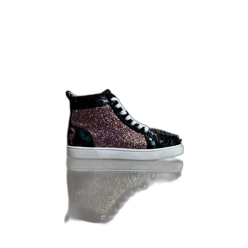 Christian Louboutin Christian Louboutin Glittering High-Top Sneakers Size US 6 / IT 36 - 1 Thumbnail