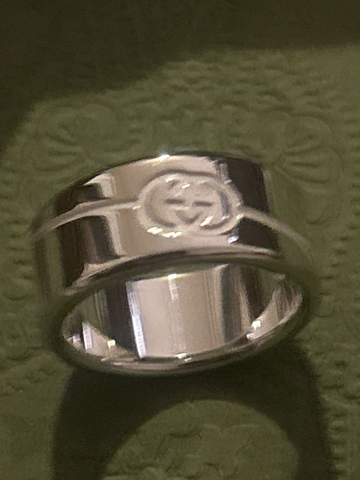 Gucci Gucci Interlocking G Silver 925 Gucci Tag Ring 774053 Size ONE SIZE - 5 Thumbnail