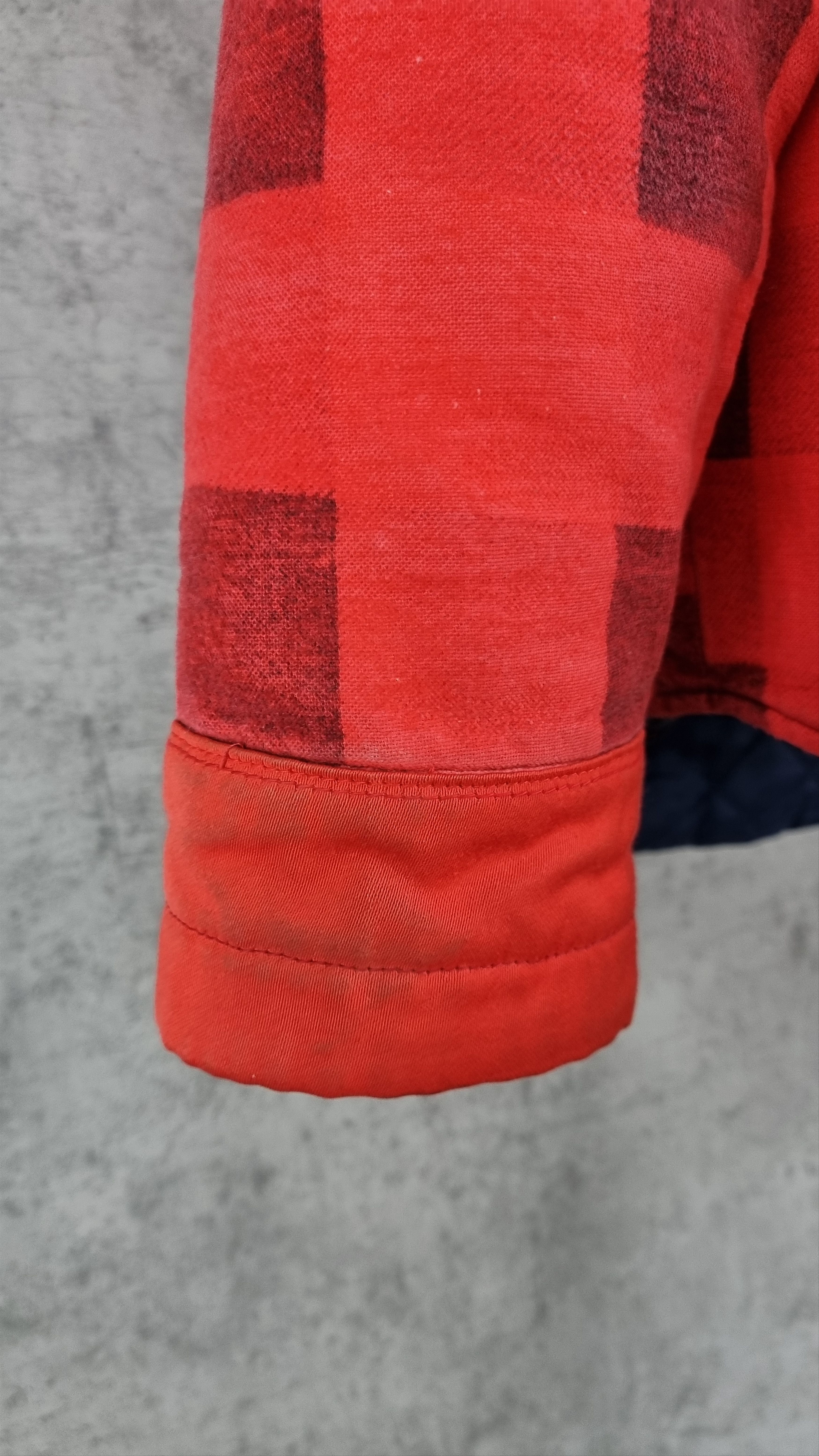 Le Laboureur × Vintage 80s Rare Quilted Plaid Worked Over Shirt Grunge Thrashed Size US L / EU 52-54 / 3 - 17 Thumbnail