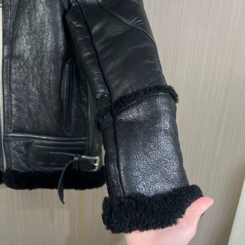 Balenciaga Balenciaga Shearling Collar Leather Jacket-2507 Size US M / EU 48-50 / 2 - 4 Thumbnail