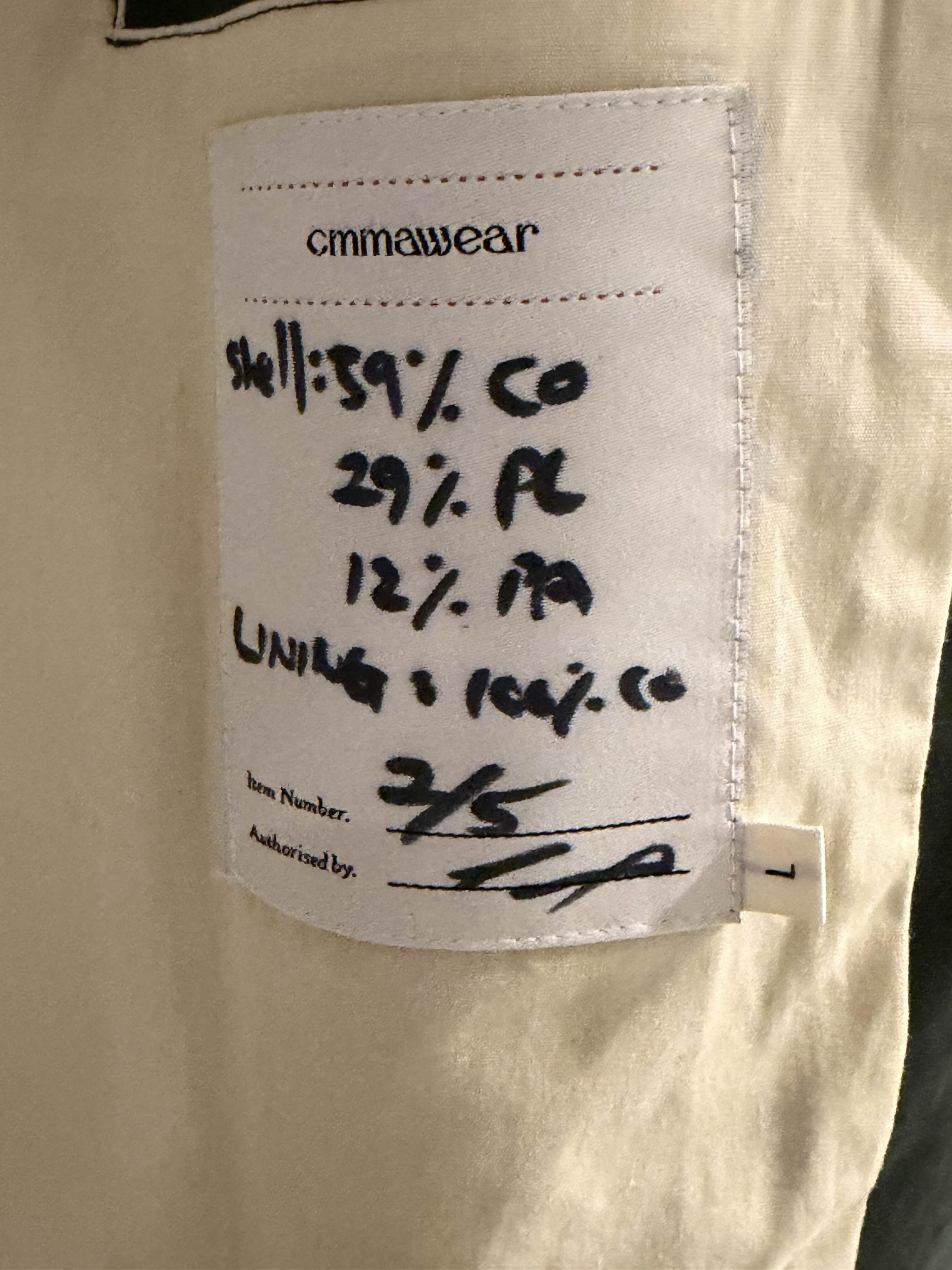 CMMAWEAR CMMAWEAR Two-tone Ventilation Parka Size US L / EU 52-54 / 3 - 6 Thumbnail