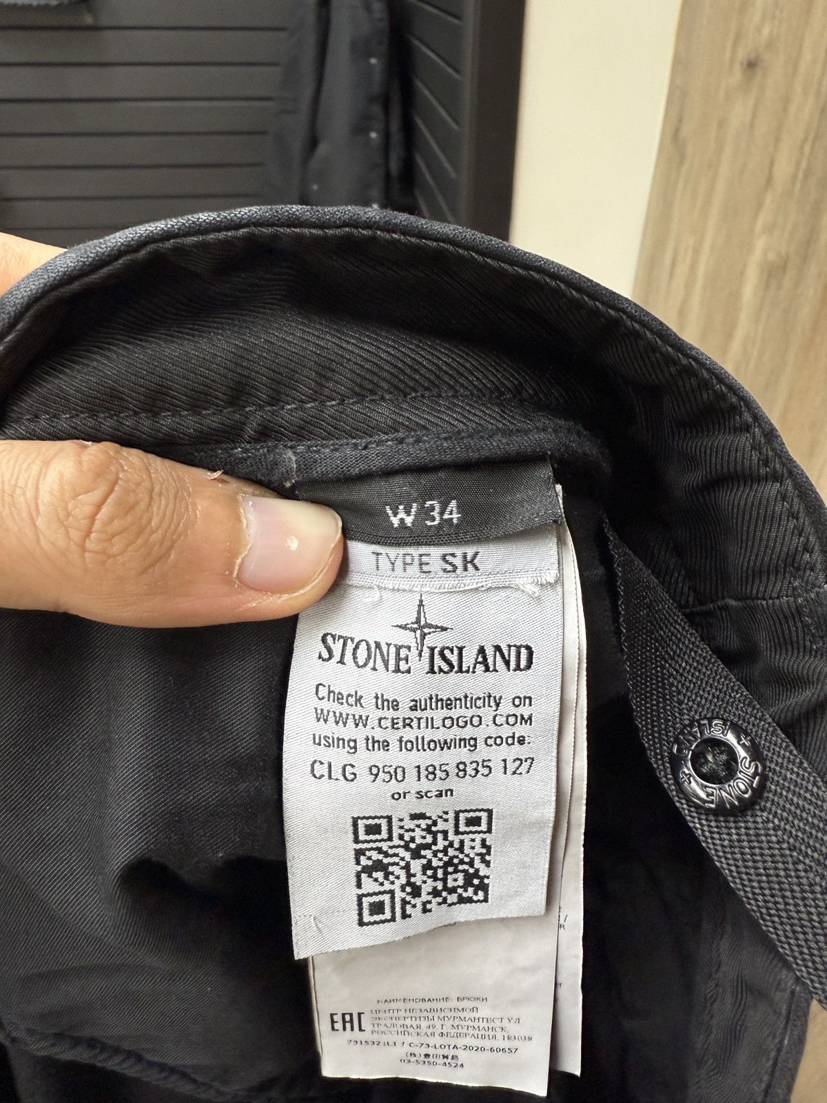 Stone Island Stone Island Black Cargo Jeans Size US 34 / EU 50 - 9 Thumbnail