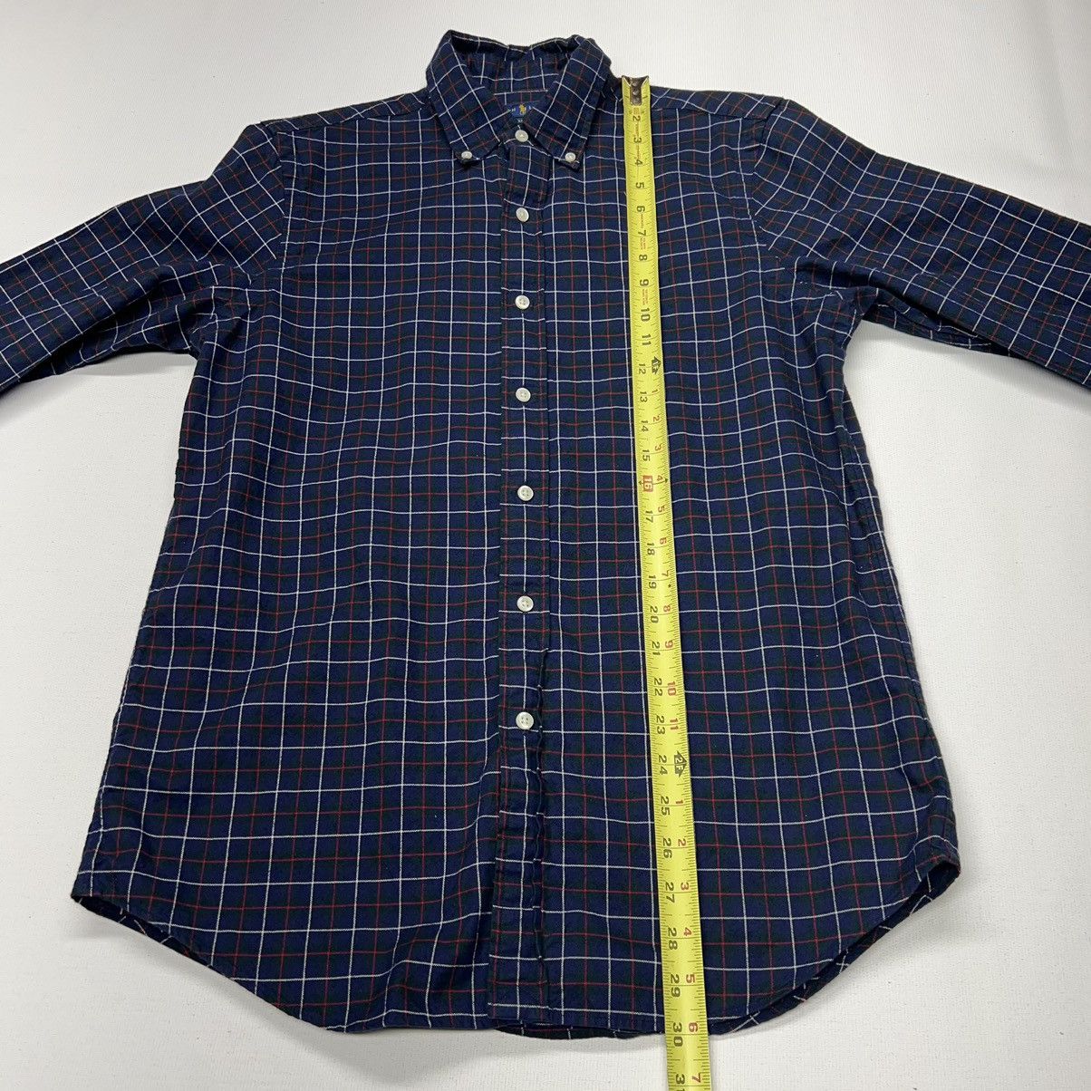 Polo Ralph Lauren Polo Ralph Lauren Shirt Blue Button Down Plaid Classic Fit Size US M / EU 48-50 / 2 - 17 Thumbnail