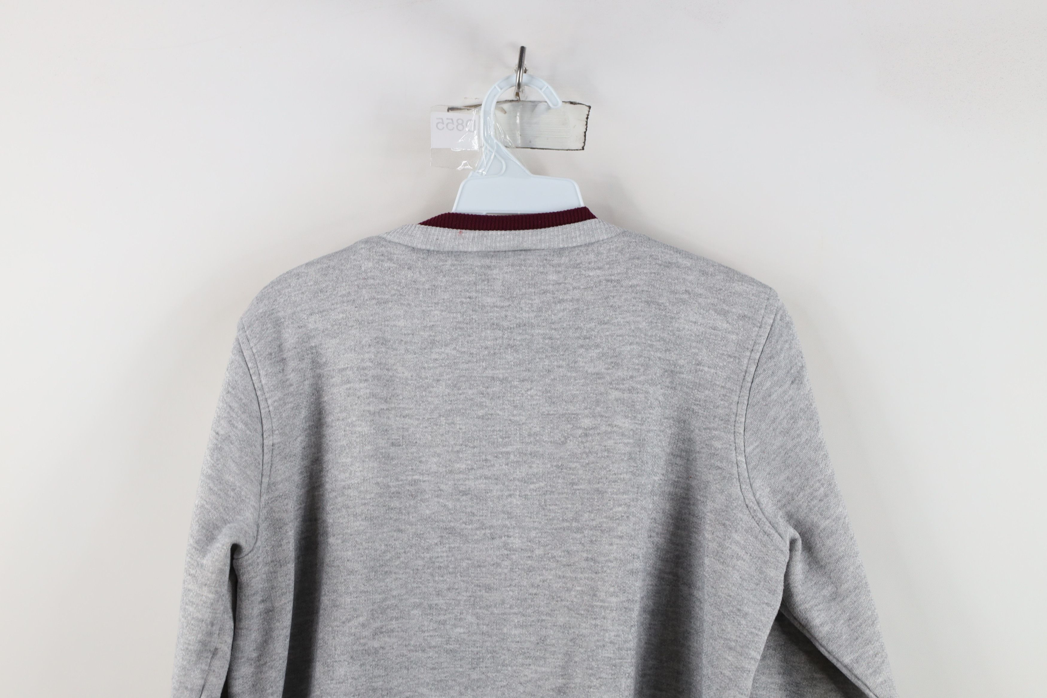 Vintage Vintage 90s Streetwear Flower Sweatshirt Heather Gray Size M / US 6-8 / IT 42-44 - 11 Thumbnail