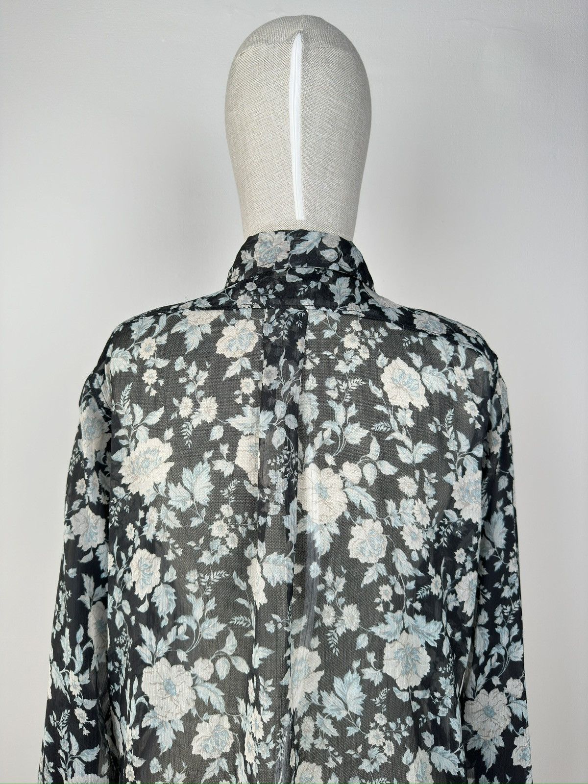 Denim & Supply Ralph Lauren DENIM & SUPPLY RALPH LAUREN Blouse Floral Sheer Crepe Shirt Size M / US 6-8 / IT 42-44 - 10 Thumbnail