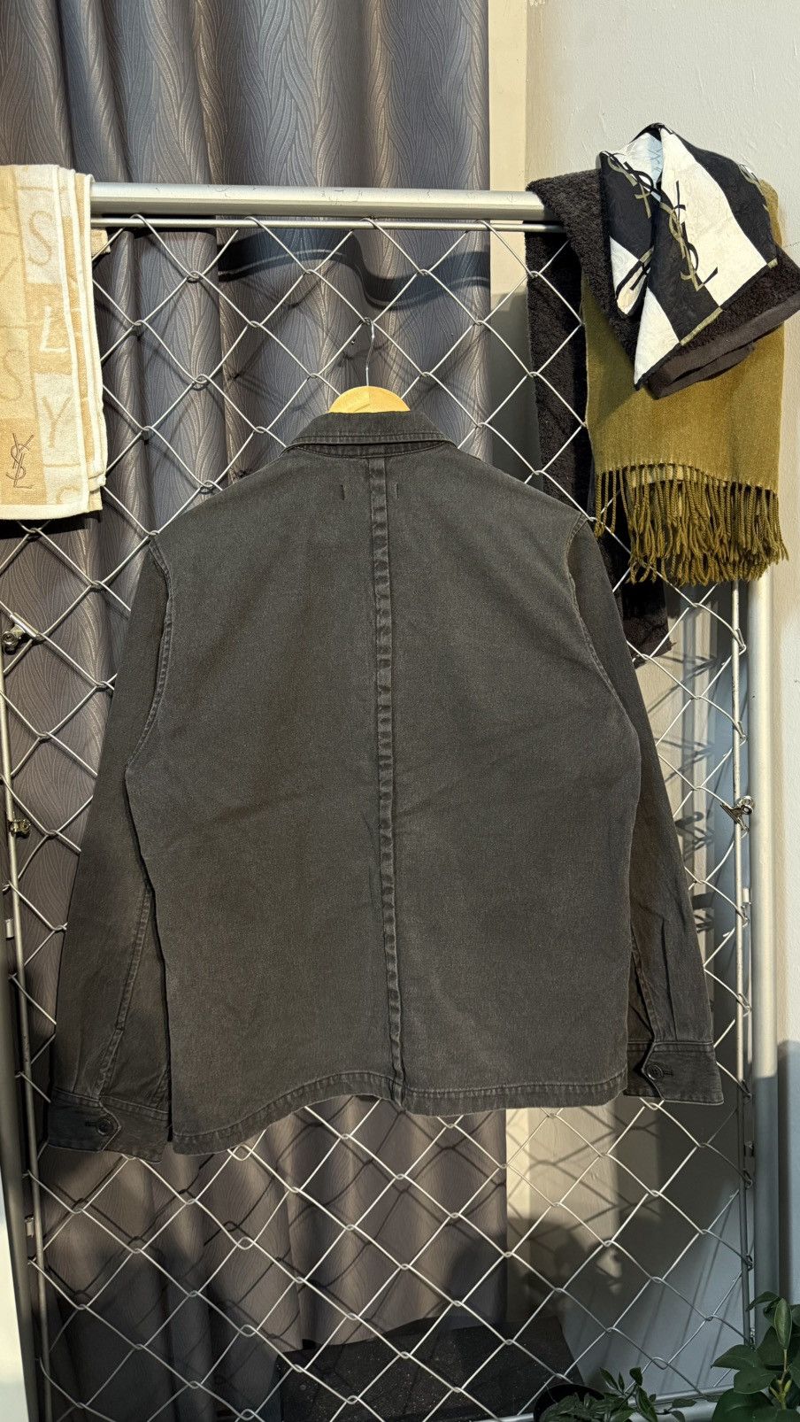 Japanese Brand National + Name Grosbec Denim Grey Jacket Size US M / EU 48-50 / 2 - 3 Thumbnail
