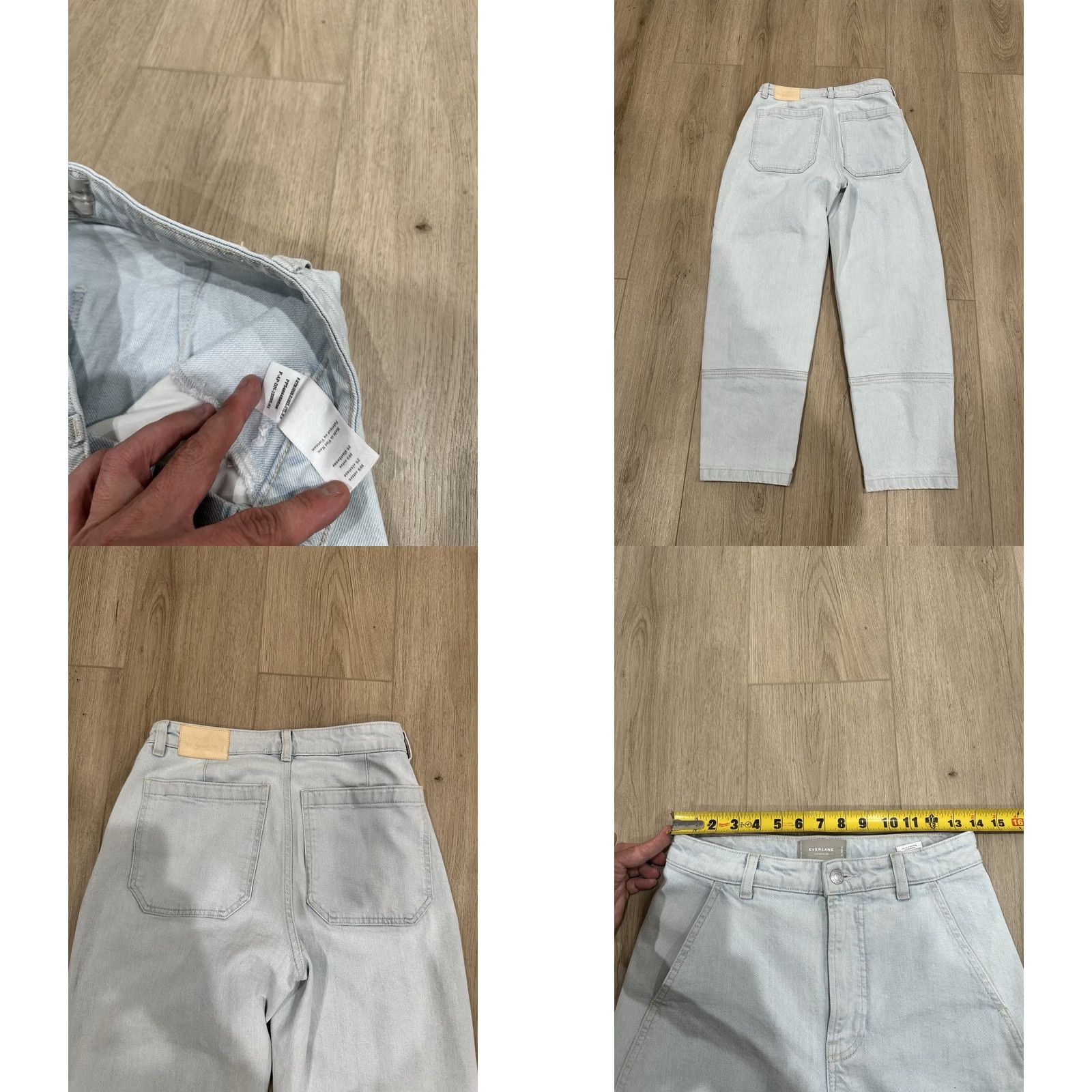 Everlane Everlane Jeans Womens Size 26 Utility Barrel Light Wash Cropped Tapered Denim Size 26" / US 2 / IT 38 - 8 Thumbnail