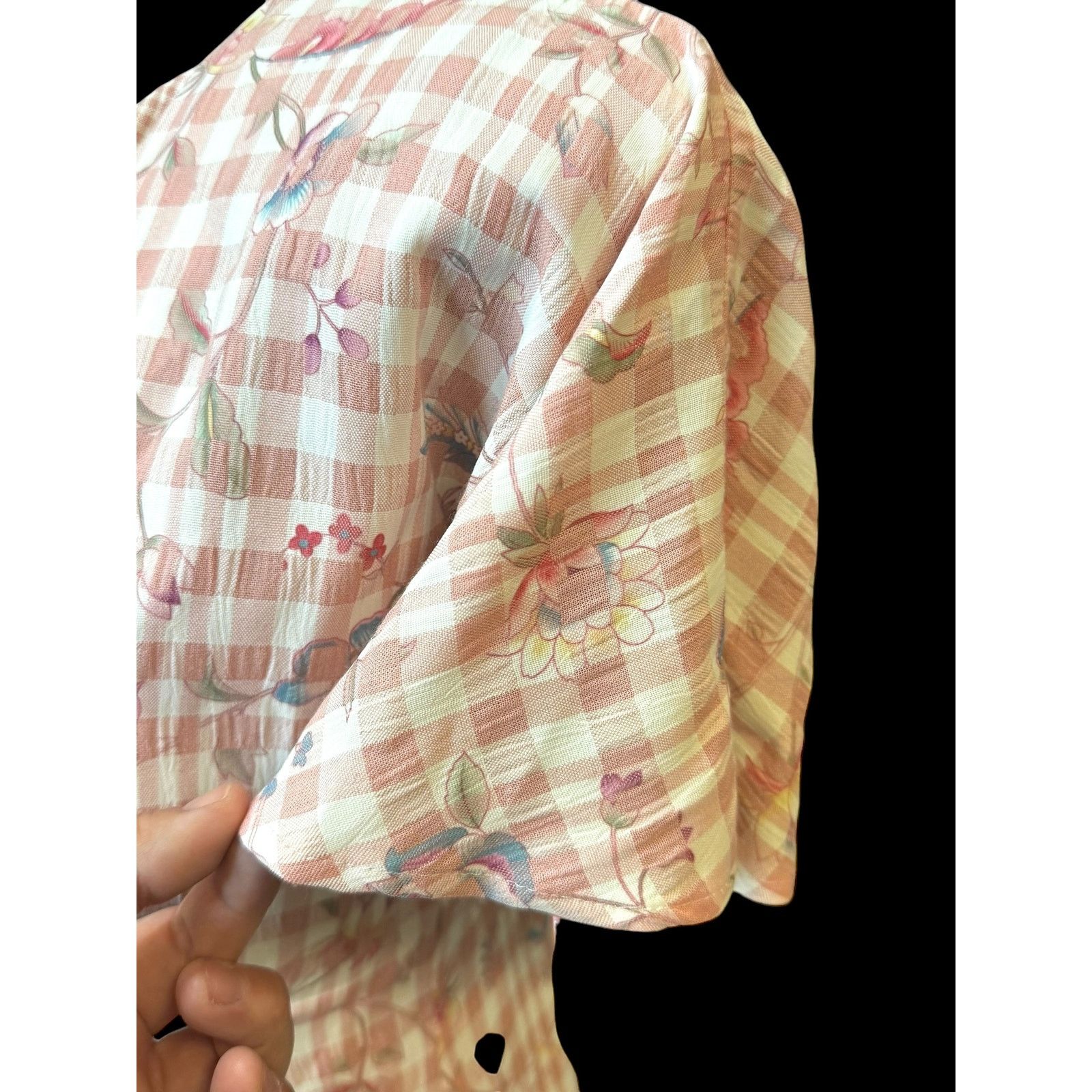 Vintage Vintage Pink 80's dress Cottagecore Expo sz 12 Granny Twee Size XL / US 12-14 / IT 48-50 - 2 Thumbnail