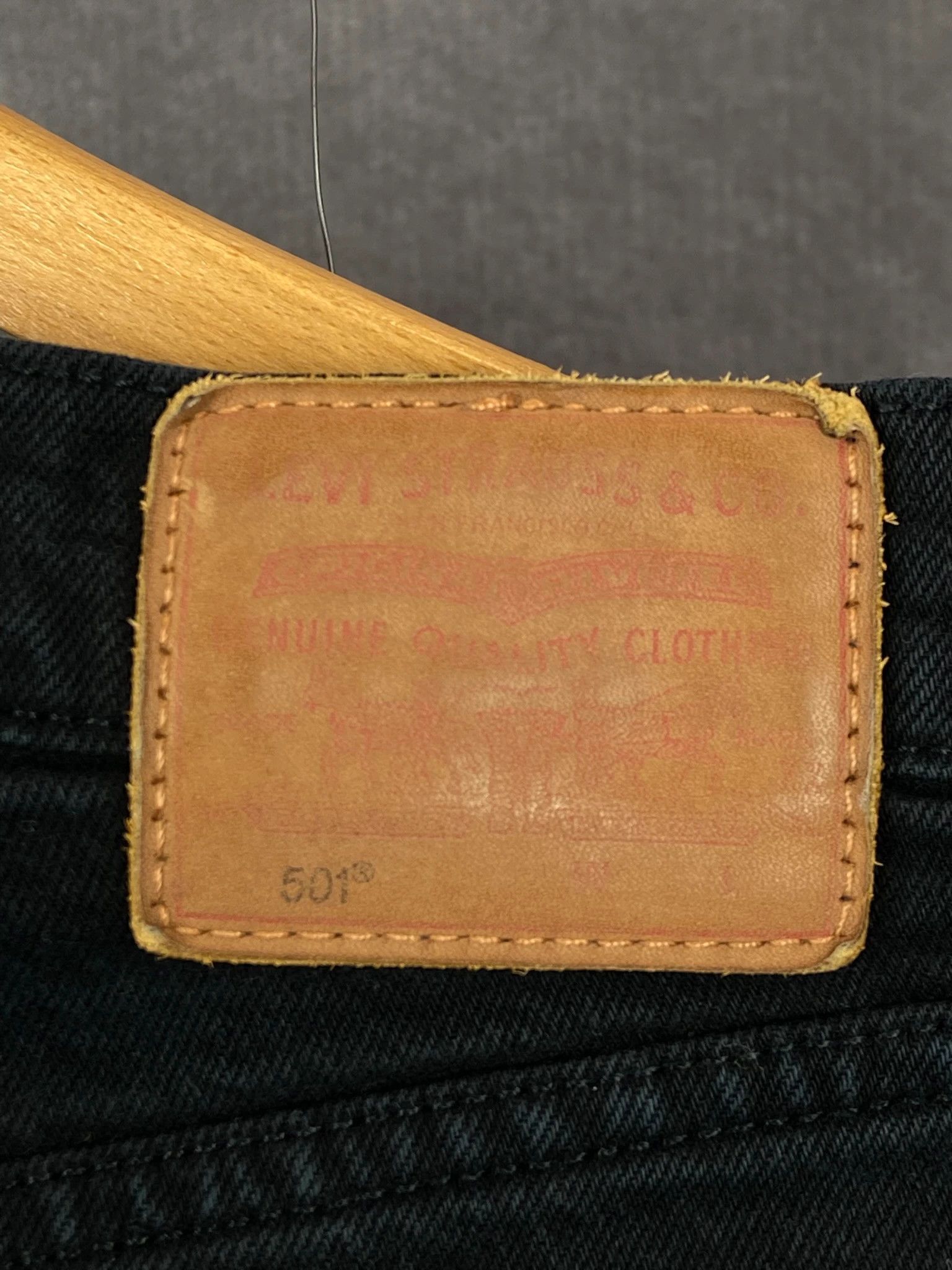 Levi's Levis Black Denim / Clean Straight Minimal (M) Size US 34 / EU 50 - 7 Thumbnail