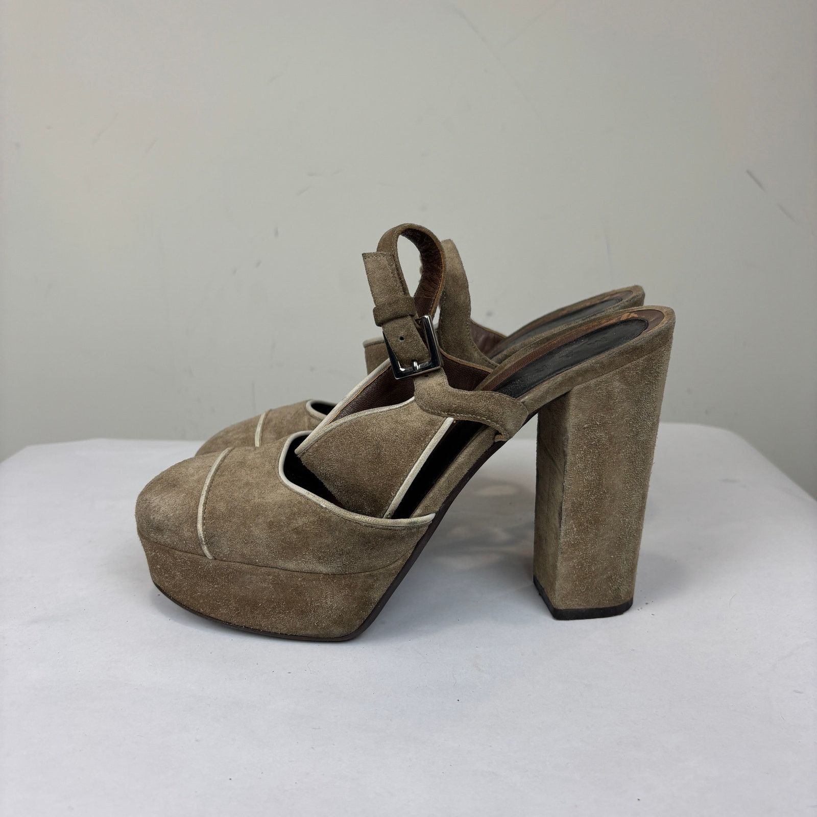 Japanese Brand × Marni Marni Suede Brown Heel Clogs Shoes Women's 40 US 10 Size US 10 / IT 40 - 7 Thumbnail