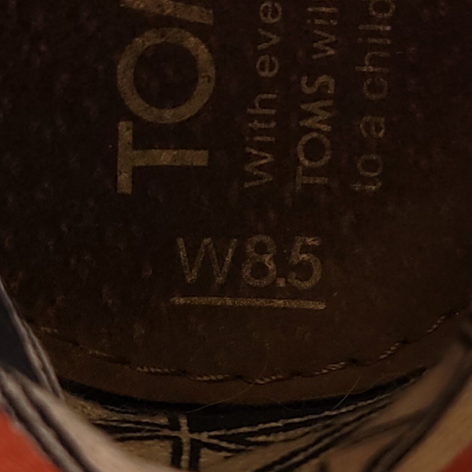 Toms Toms Round Toe Ballet Flat Womens Size 8.5 Blue Orange Size US 8.5 / IT 38.5 - 7 Thumbnail