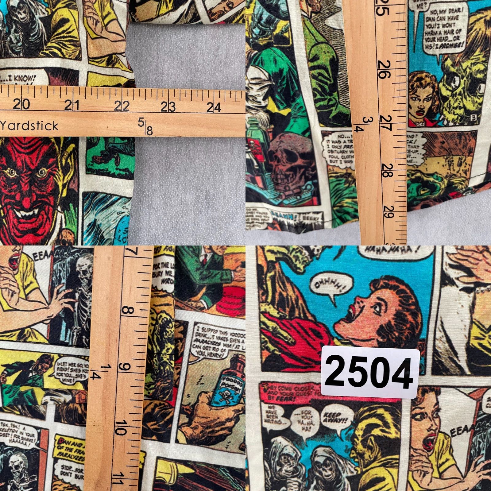 CO Creepy Co Shirt Adult Large Horror Comic Strip All Over Print Button Down Mens L Size US L / EU 52-54 / 3 - 8 Thumbnail