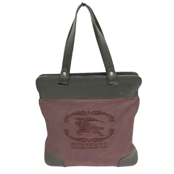 Burberry Burberry Burberry ESTABLISHED1856 Canvas Leather Tote Bag Leather Tote Bag DUTY FREE for USA Size ONE SIZE - 1 Thumbnail