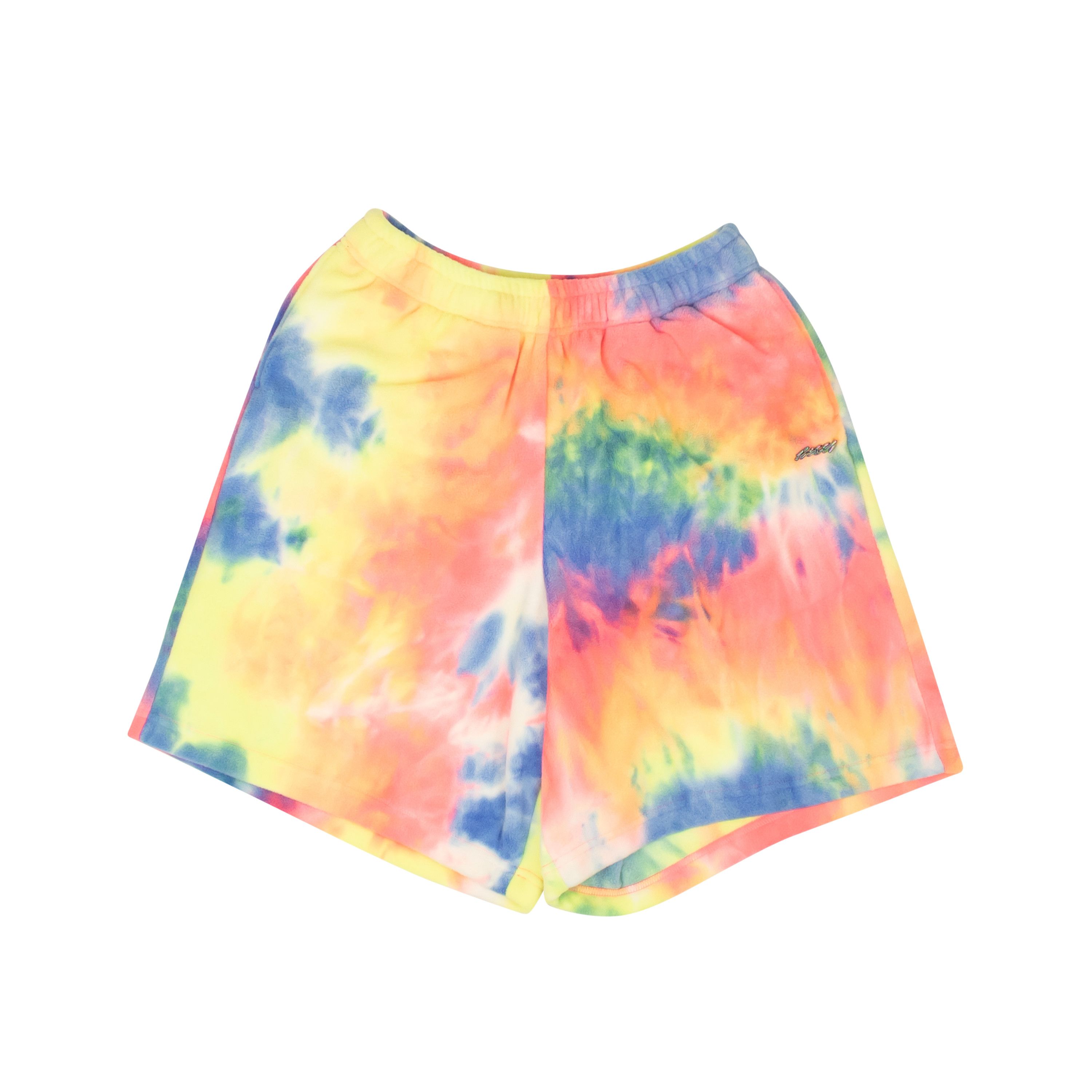 Image of Bossi Sportswear Multicolor Tie Dye Polyester Fleece Shorts Size S, Men's