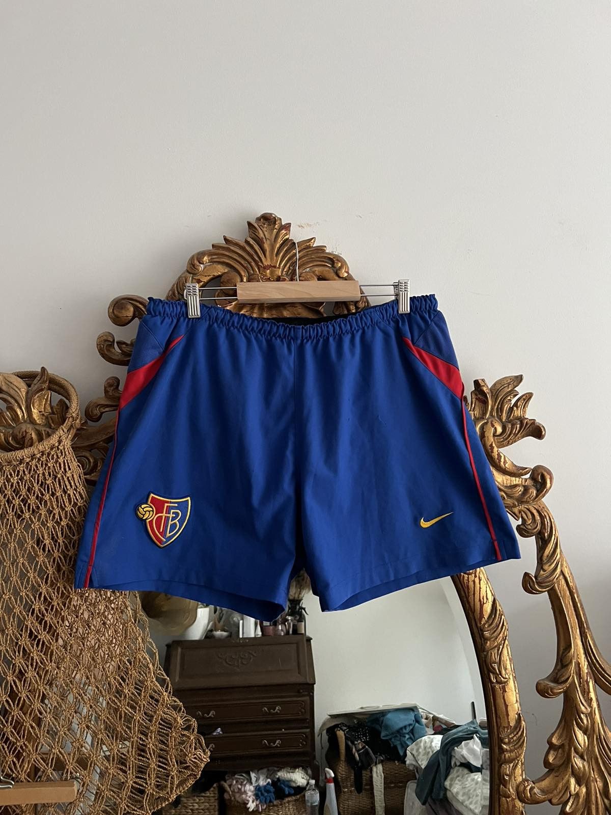 Nike FC Basel Home Switzerland Football Soccer Shorts Nike Size US 34 / EU 50 - 1 Thumbnail