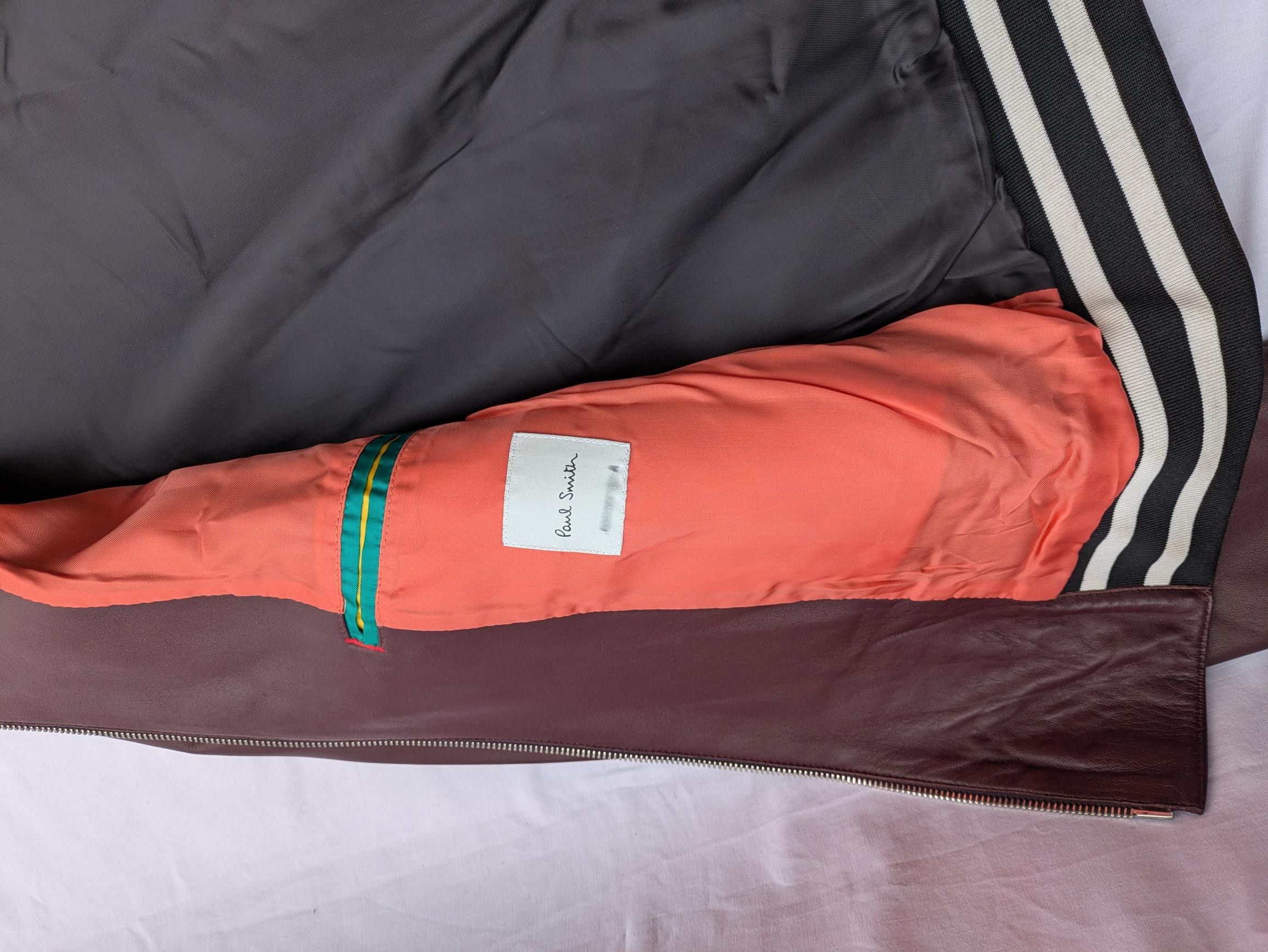 Paul Smith Paul Smith Burgundy Mens Bomber Jacket Size US M / EU 48-50 / 2 - 7 Thumbnail