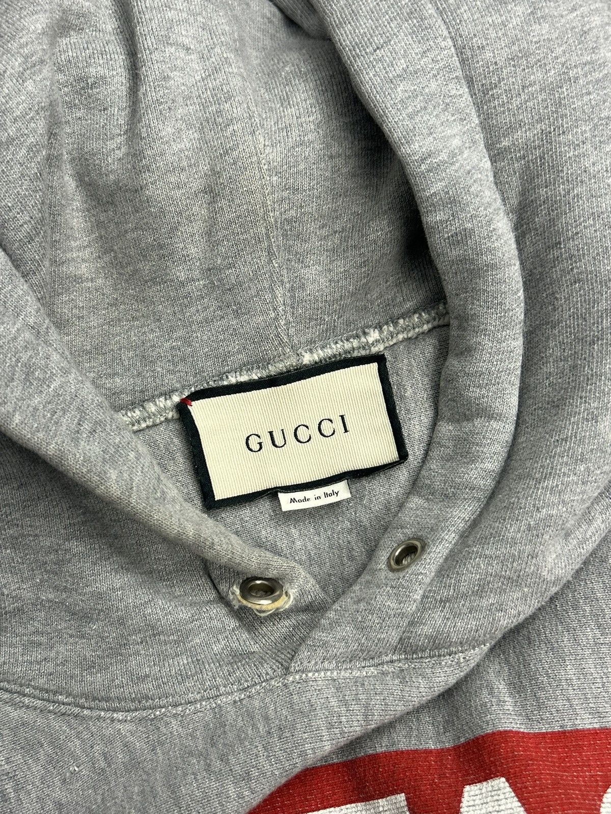 Gucci Gucci “The Face” Grey Hoodie – Box Logo Style – Size M Size US M / EU 48-50 / 2 - 18 Thumbnail