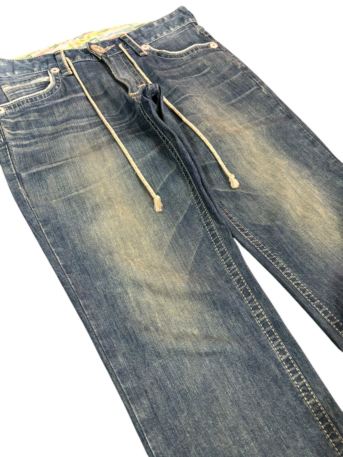 Edwin × Japanese Brand Vintage Y2k Edwin EMX 820 Faded Straight Cut Jeans Size US 32 / EU 48 - 3 Thumbnail