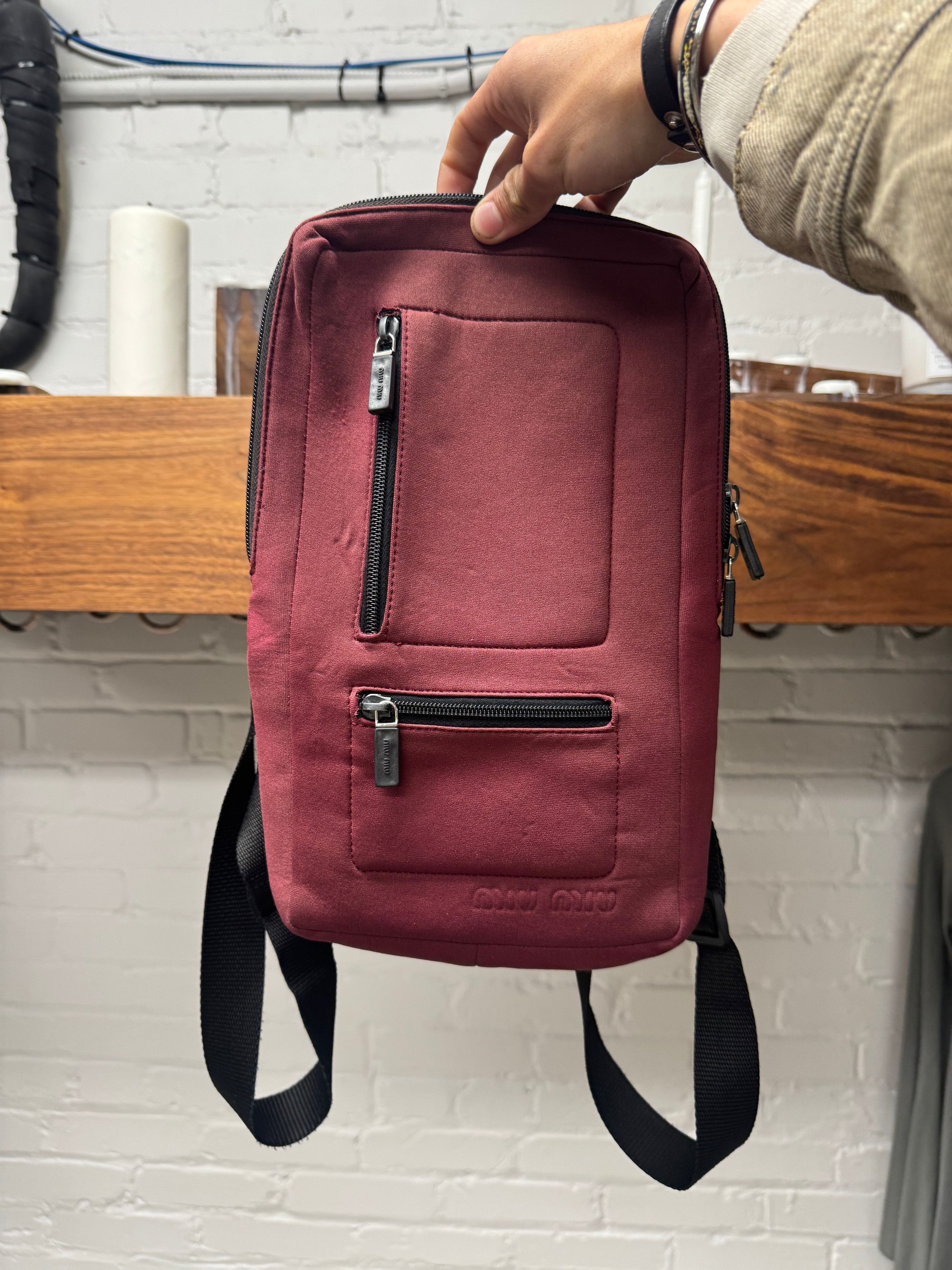 Miu Miu Vintage Miu Miu Miniature ‘Shell’ Sun Faded Red Backpack Size ONE SIZE - 1 Thumbnail