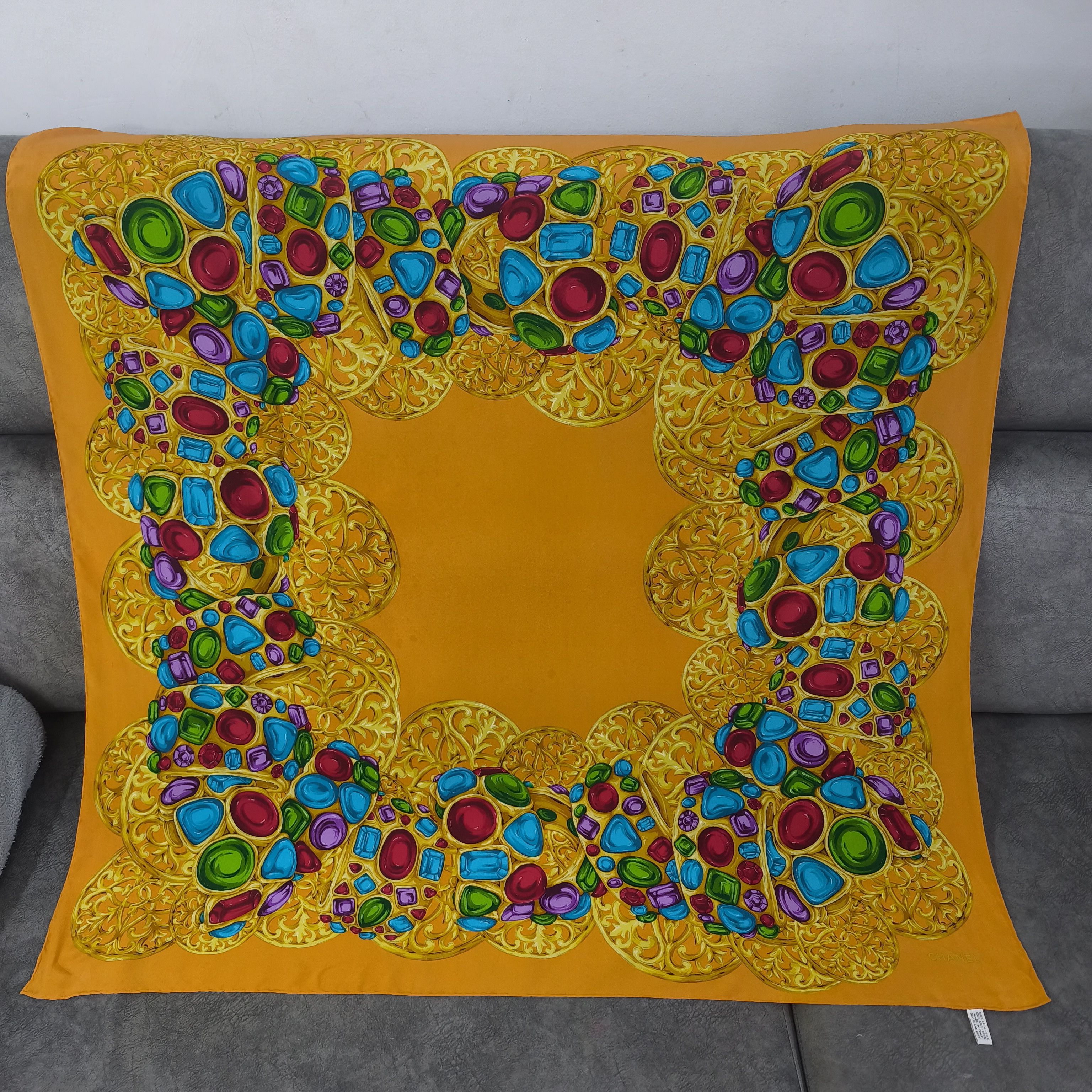 Chanel Chanel Silk Scarf Size ONE SIZE - 3 Thumbnail