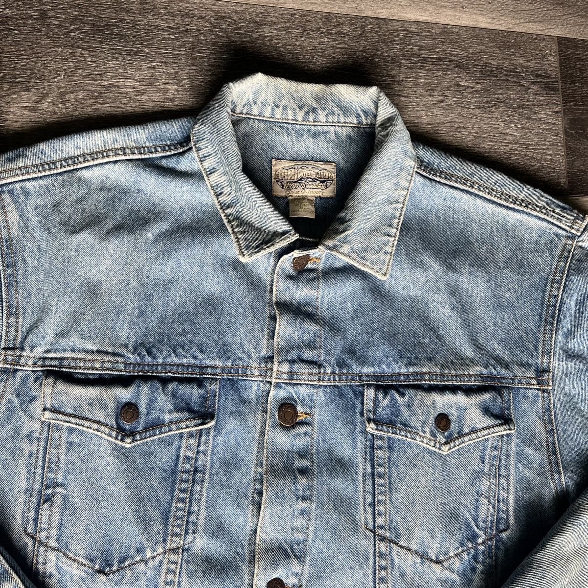 Britches Vintage 1990s Britches Light Wash Denim Jean Trucker Jacket Size US XL / EU 56 / 4 - 5 Thumbnail