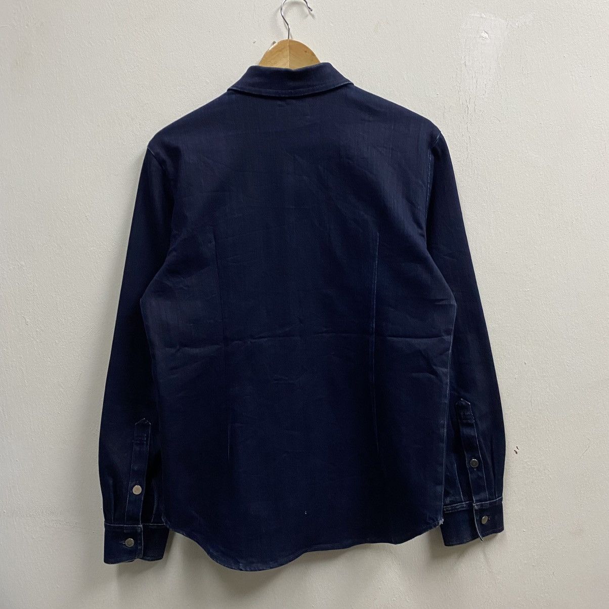 Raf Simons RAF simons Denim Shirt With Leather Patch Size US M / EU 48-50 / 2 - 3 Thumbnail