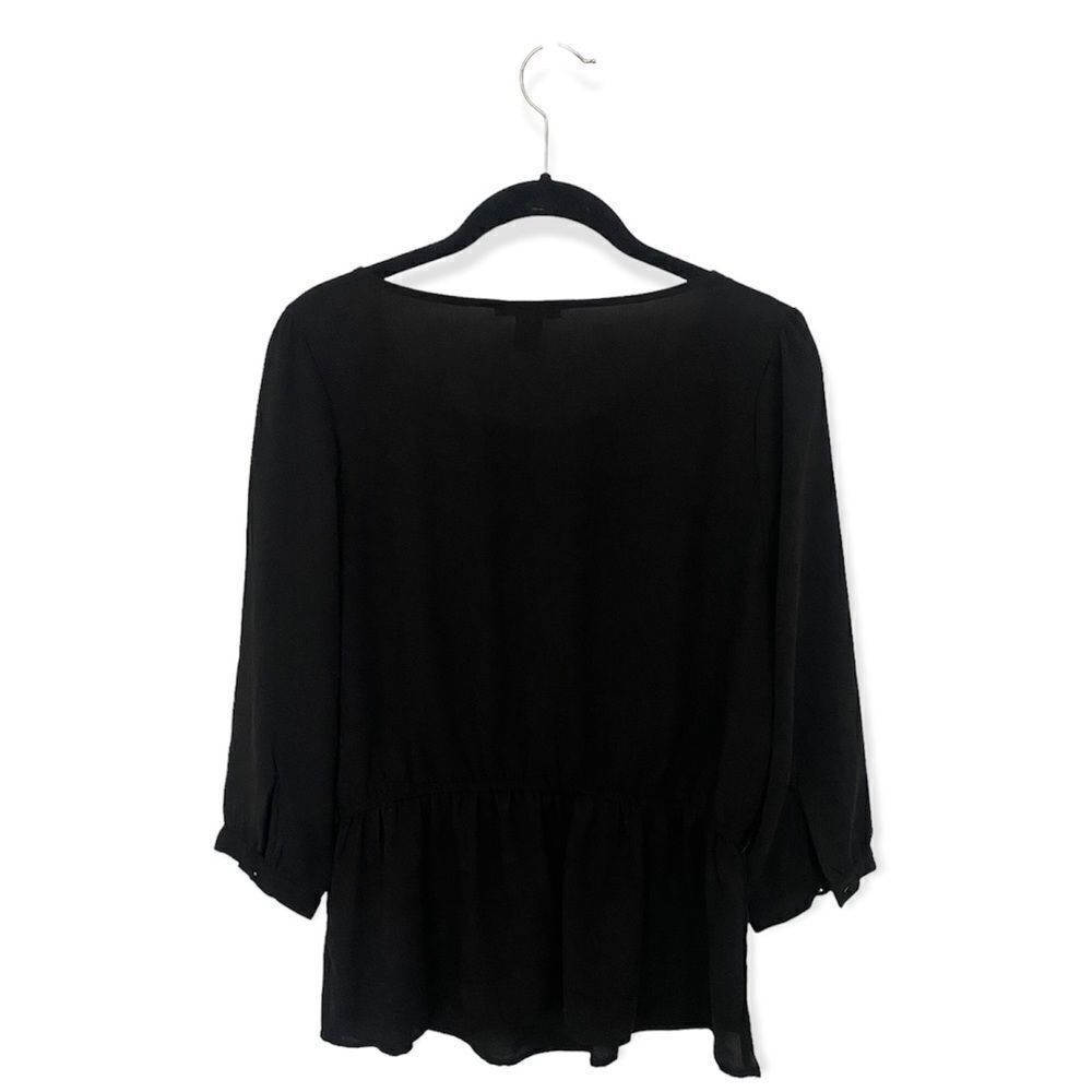 Forever 21 Forever 21 Black Fit & Flare Blouse | Size M | Lightweight P Size M / US 6-8 / IT 42-44 - 3 Thumbnail