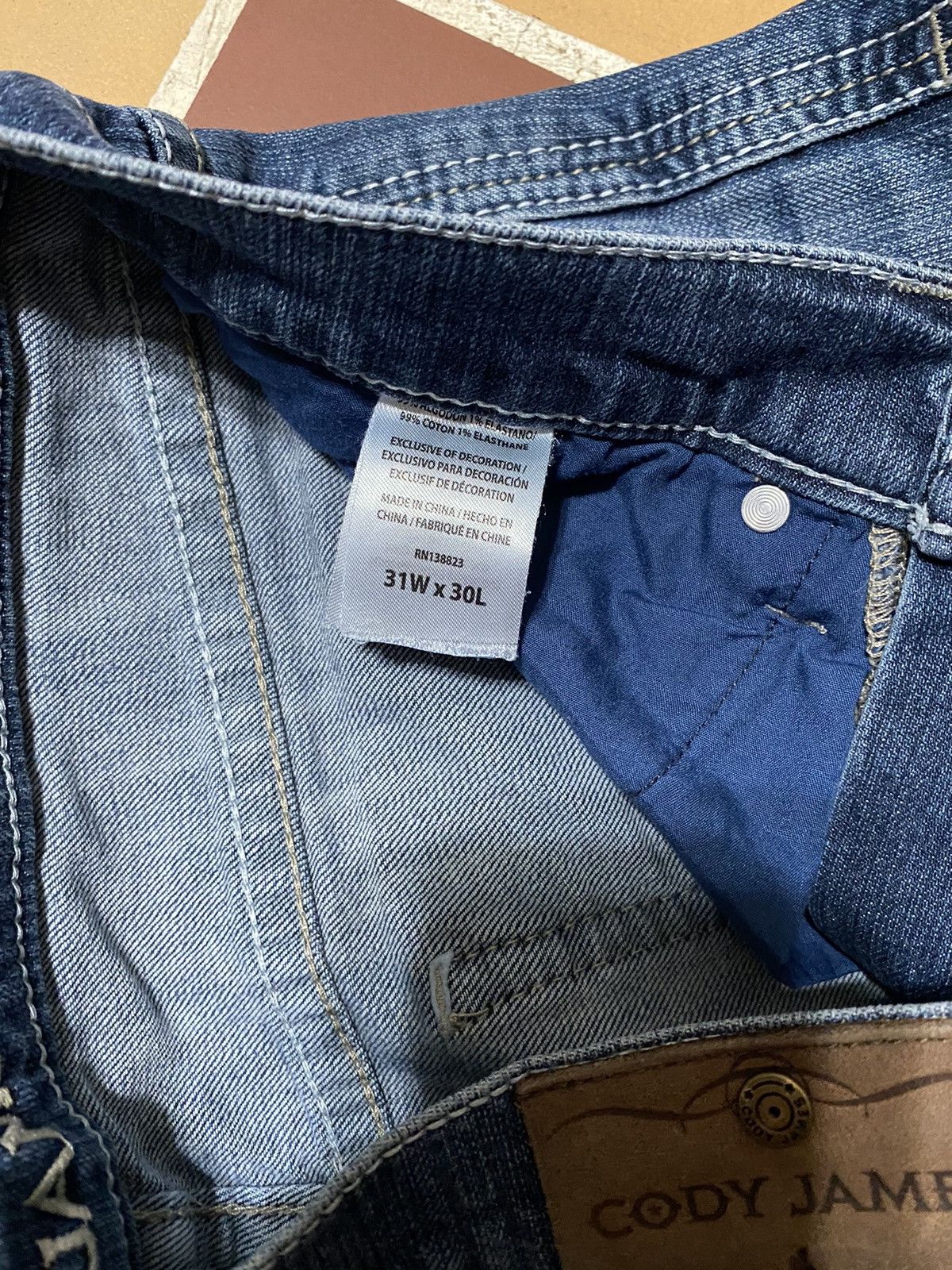 Cody James Cody James Vintage Western Bootcut Cowboy Jeans 31x30 Size US 31 - 5 Thumbnail