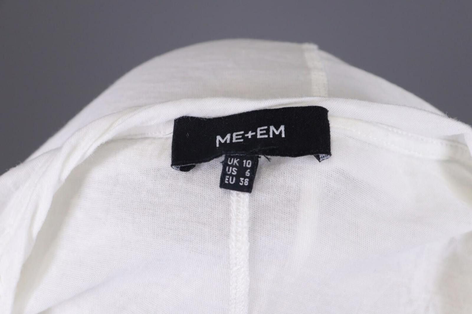 Designer Me+Em White Relaxed Summer Sweater Size UK 10 / US 6 Size M / US 6-8 / IT 42-44 - 9 Thumbnail