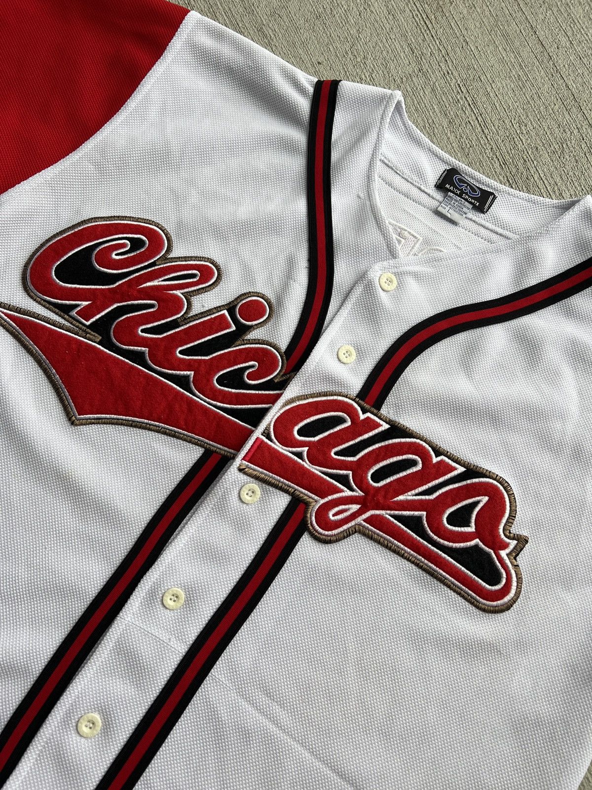 MLB × Vintage Vintage Chicago Embroidered Stitched Baseball Jersey Size US L / EU 52-54 / 3 - 2 Thumbnail