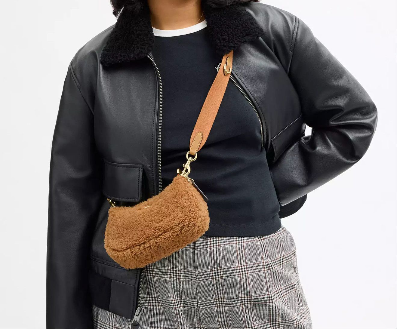 Coach Teri Mini Crossbody Bag In Shearling CDA84 Size ONE SIZE - 11 Thumbnail
