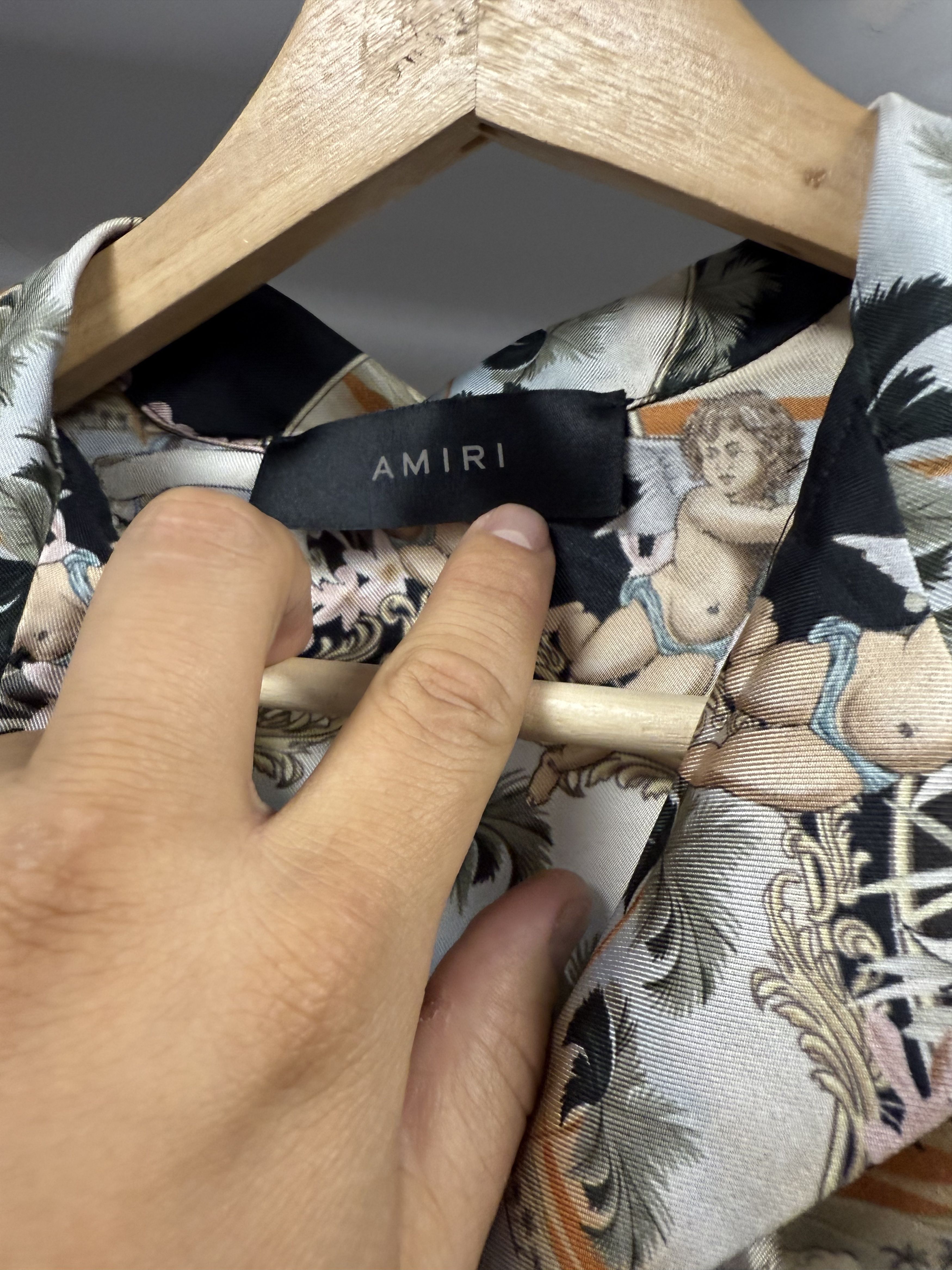 Amiri Amiri Silk Cherub Shirt - M Size US M / EU 48-50 / 2 - 5 Thumbnail