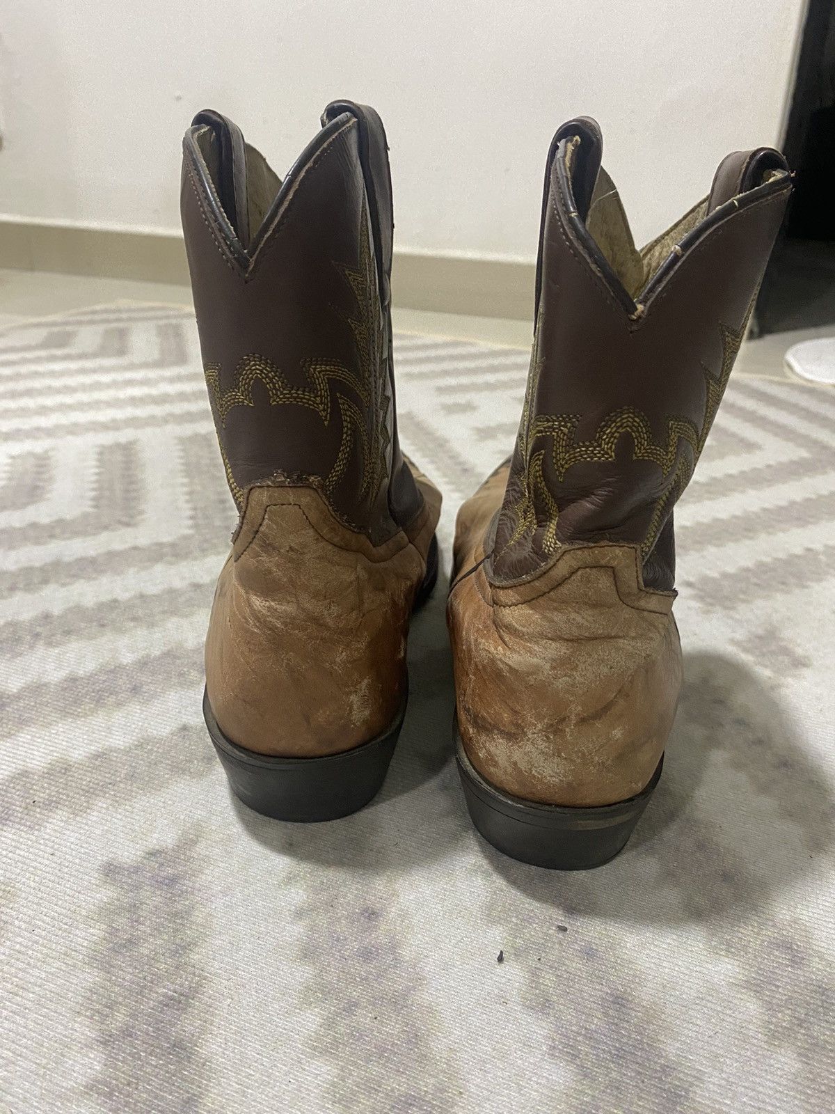 Tony Lama × Vintage 🇲🇽 Vtg 80’s Tony Lama Elephant Cowboy Western Boots Size US 12 / EU 45 - 11 Thumbnail