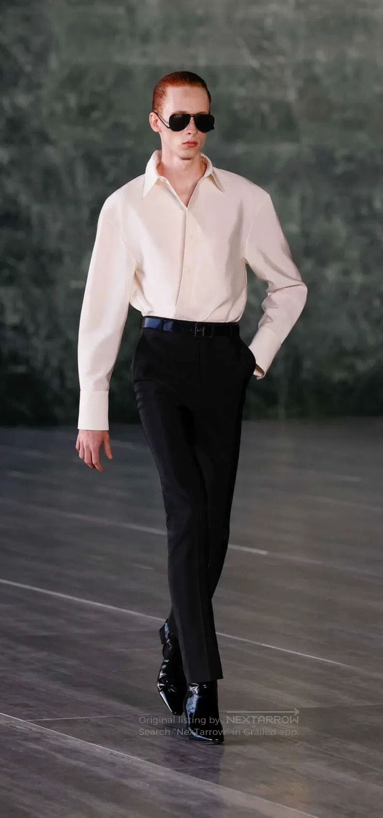Saint Laurent Paris Saint Laurent Paris universal size Wool silk broad-shoulder Size US S / EU 44-46 / 1 - 8 Thumbnail